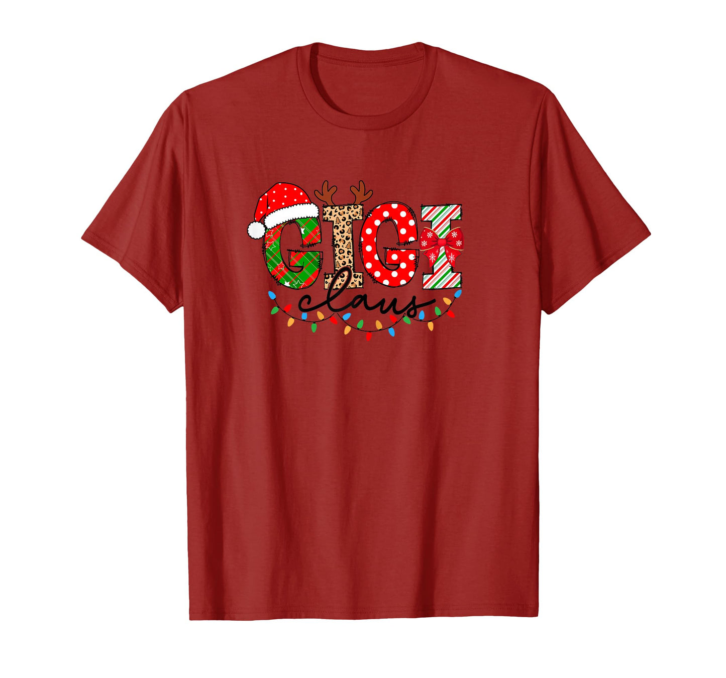 Gigi Claus Merry Christmas For Gigi Xmas Vibes Costume T-Shirt