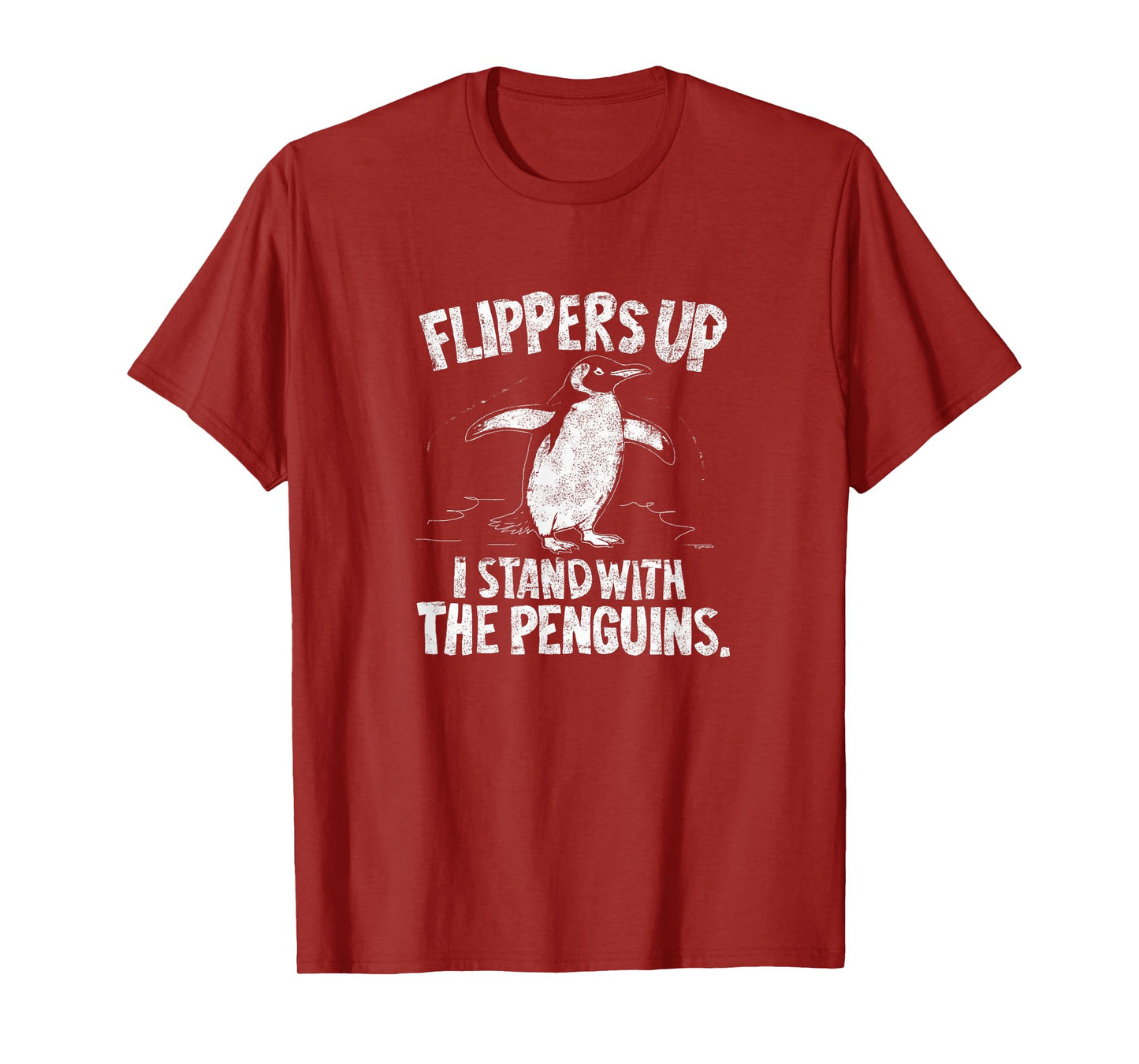 Flipper Up I stand with the penguins T-Shirt