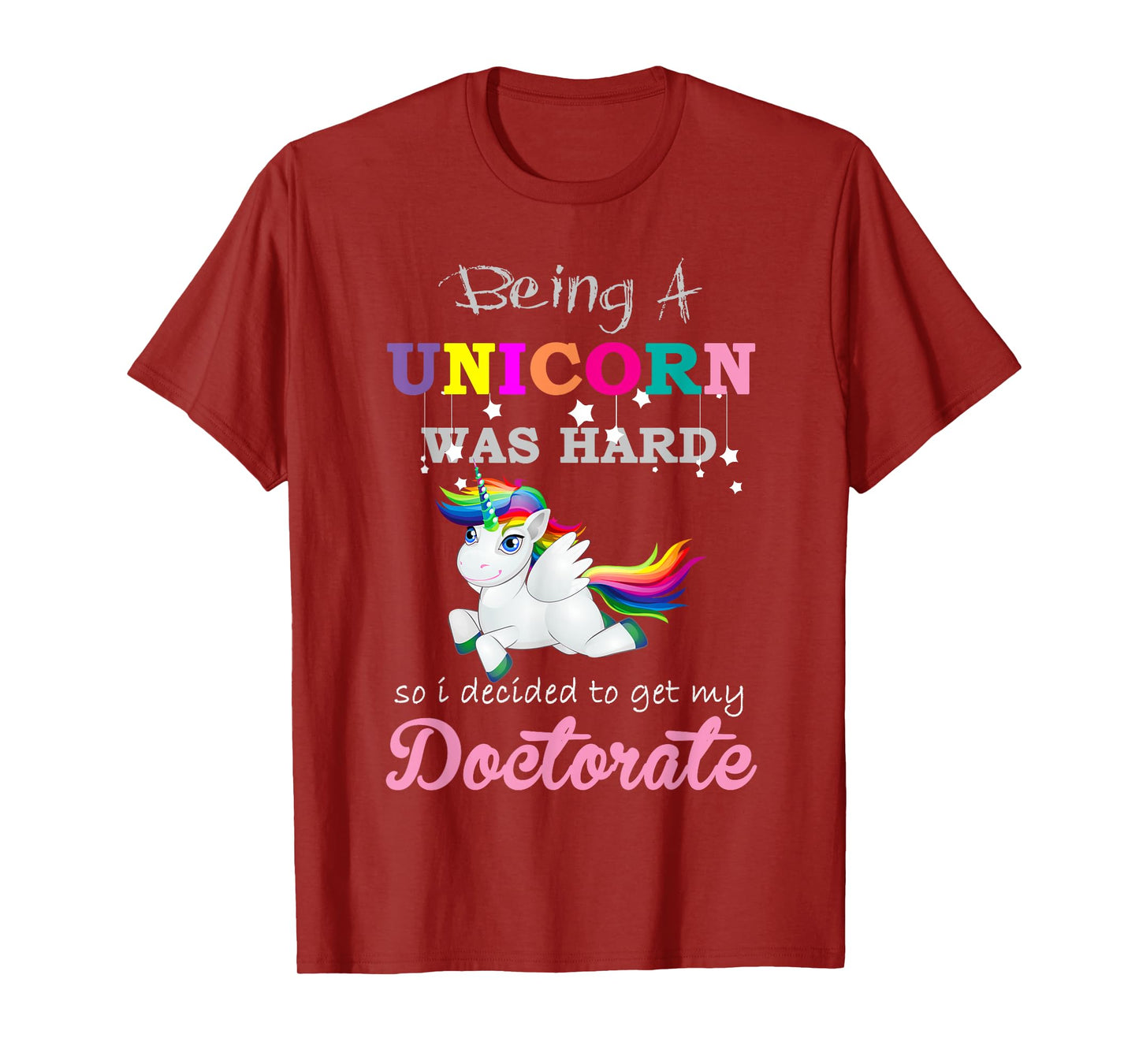 Funny Unicorn Doctorate Degree Graduation T-Shirt T-Shirt
