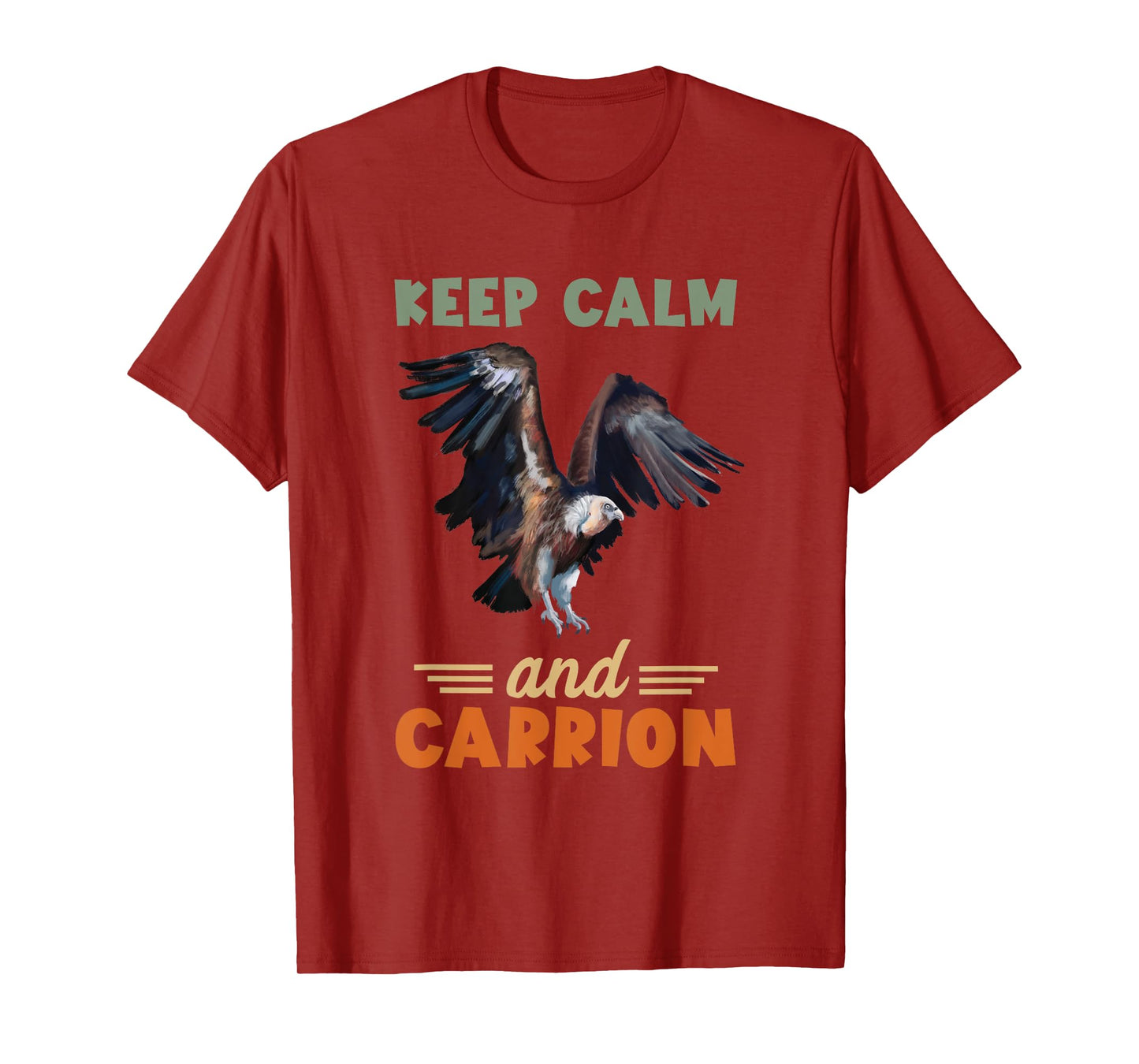 Vulture Keep Calm Bird Watcher Carrion Vulture Lover T-Shirt