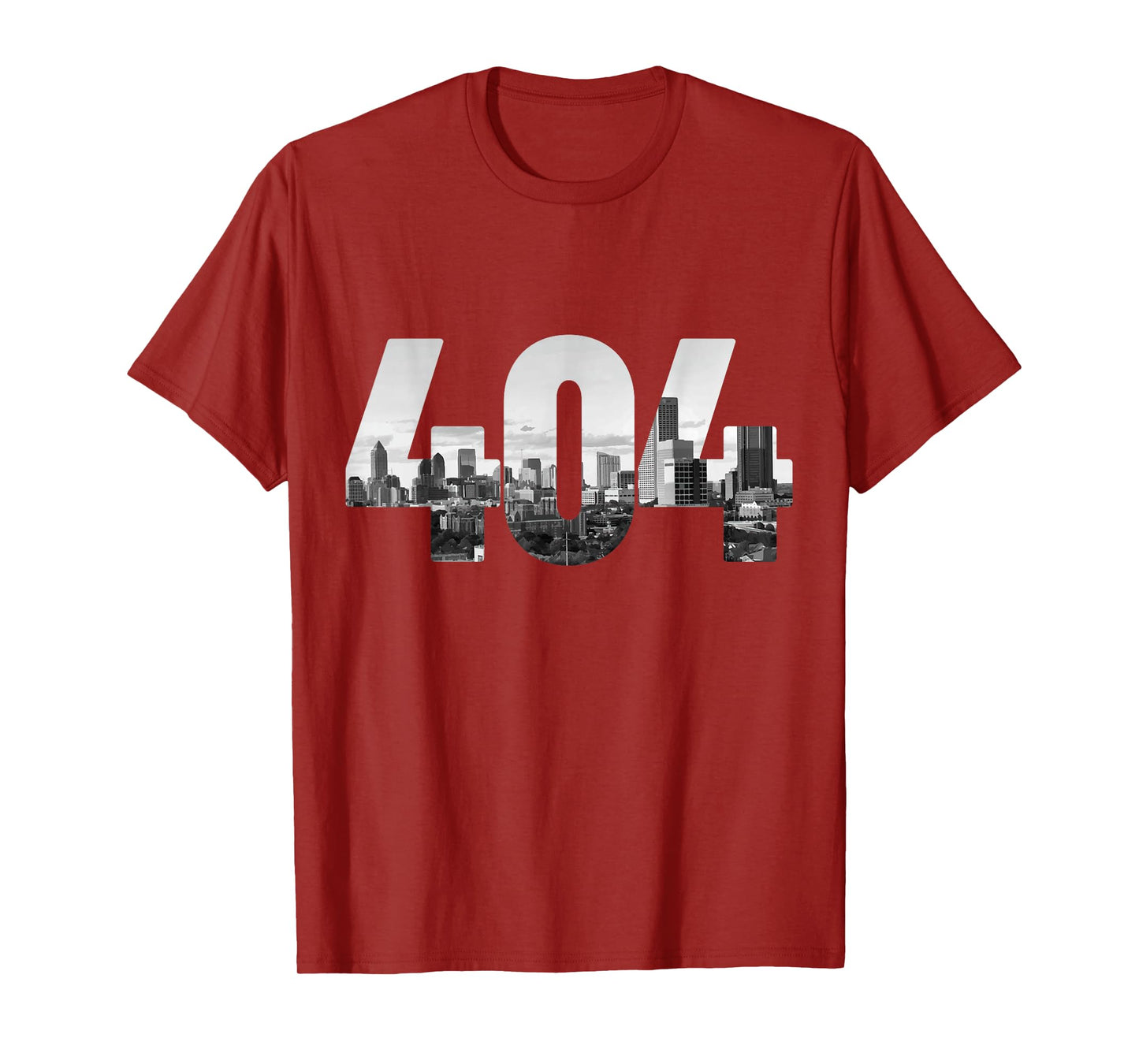 404 Atlanta Area Code Skyline ATL Georgia Vintage T-Shirt