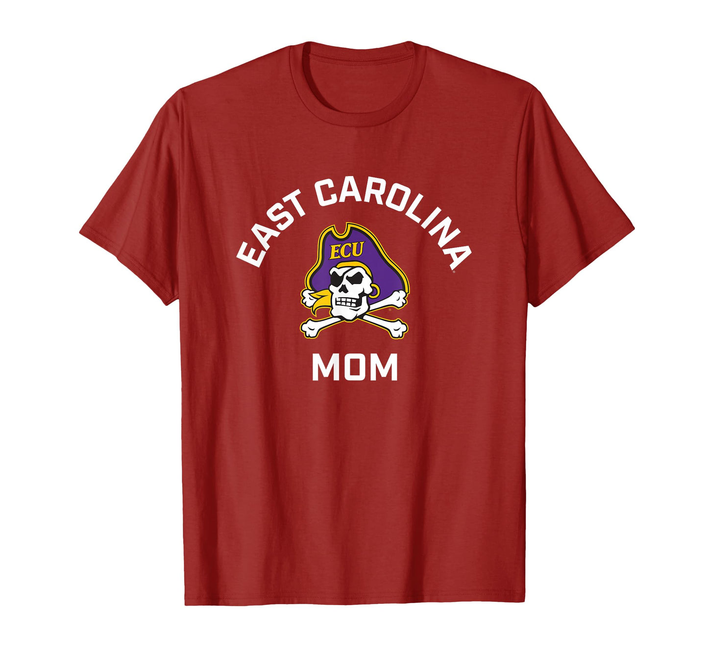 East Carolina University ECU Pirates Arched Mom T-Shirt