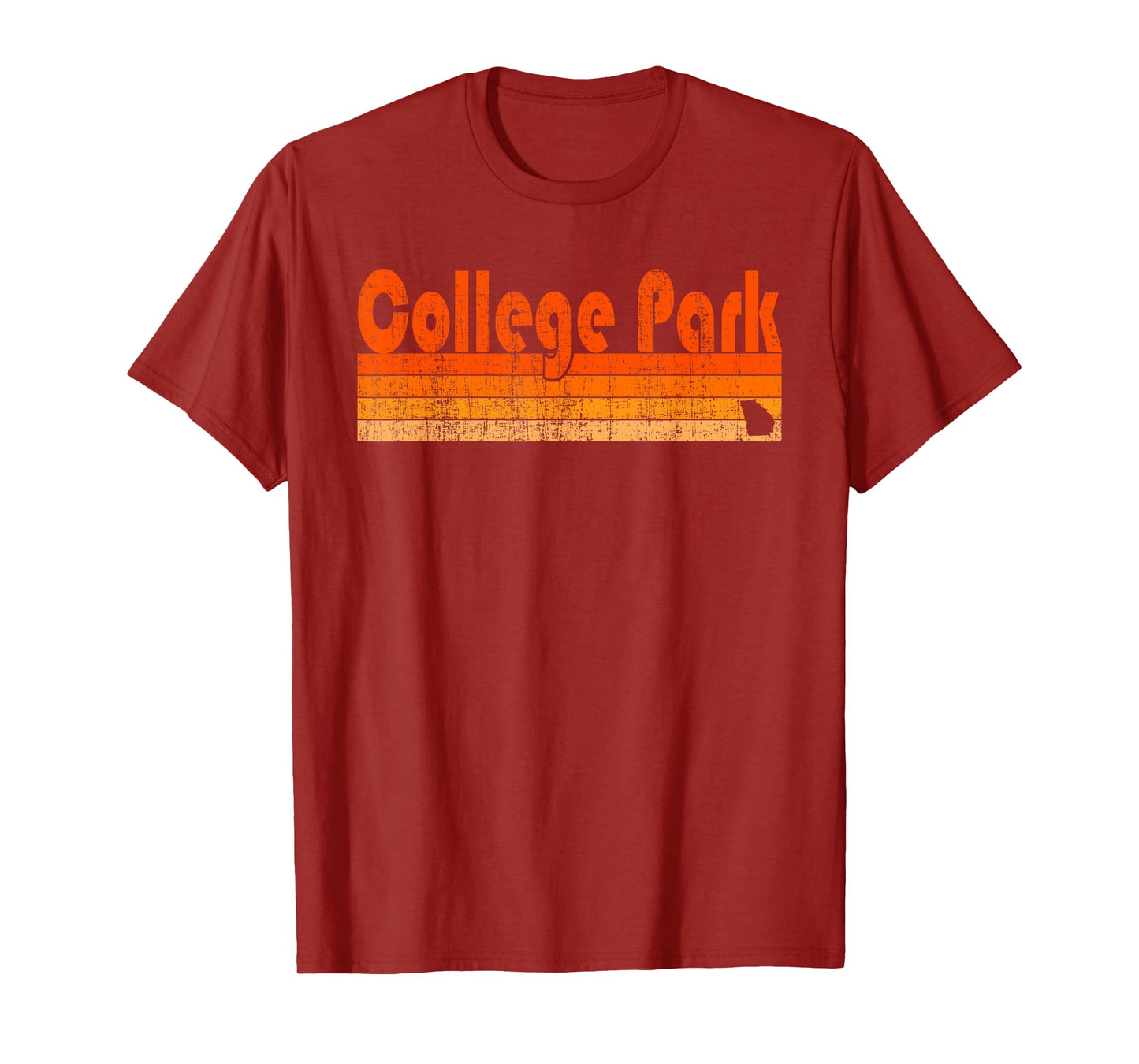 Retro 80s Style College Park GA T-Shirt