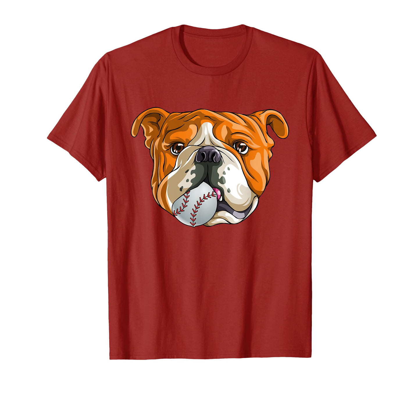 English Bulldog Baseball T Shirt Dog Funny Cute Lover T-Shirt