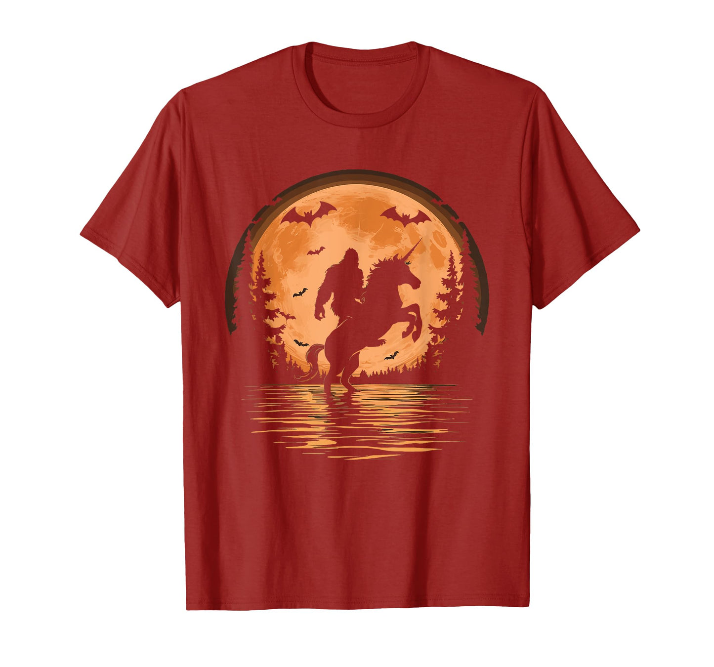 Bigfoot Riding Unicorn T-Shirt