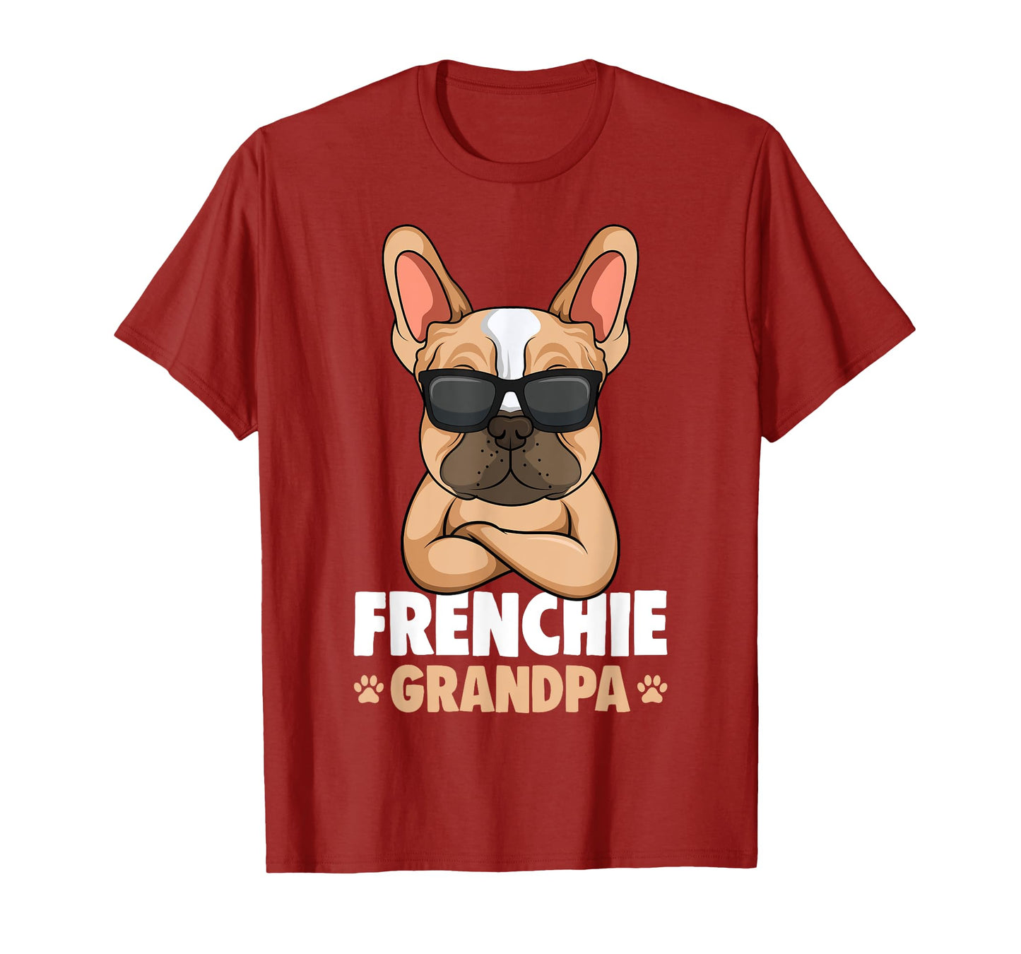 French Bulldog Grandpa Frenchie Dog T-Shirt