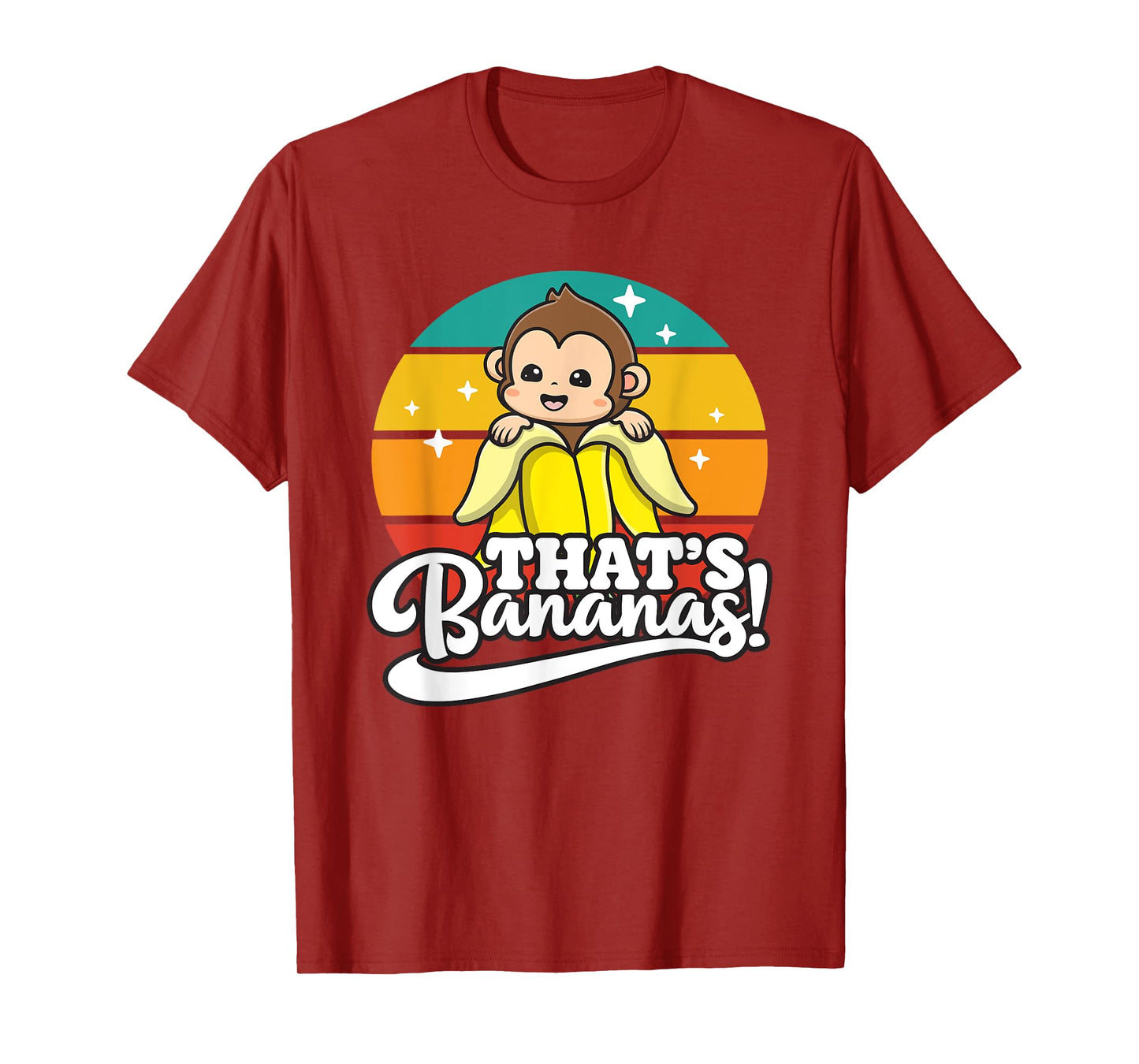 Cute Kawaii Monkey, Funny That’s Bananas T-Shirt