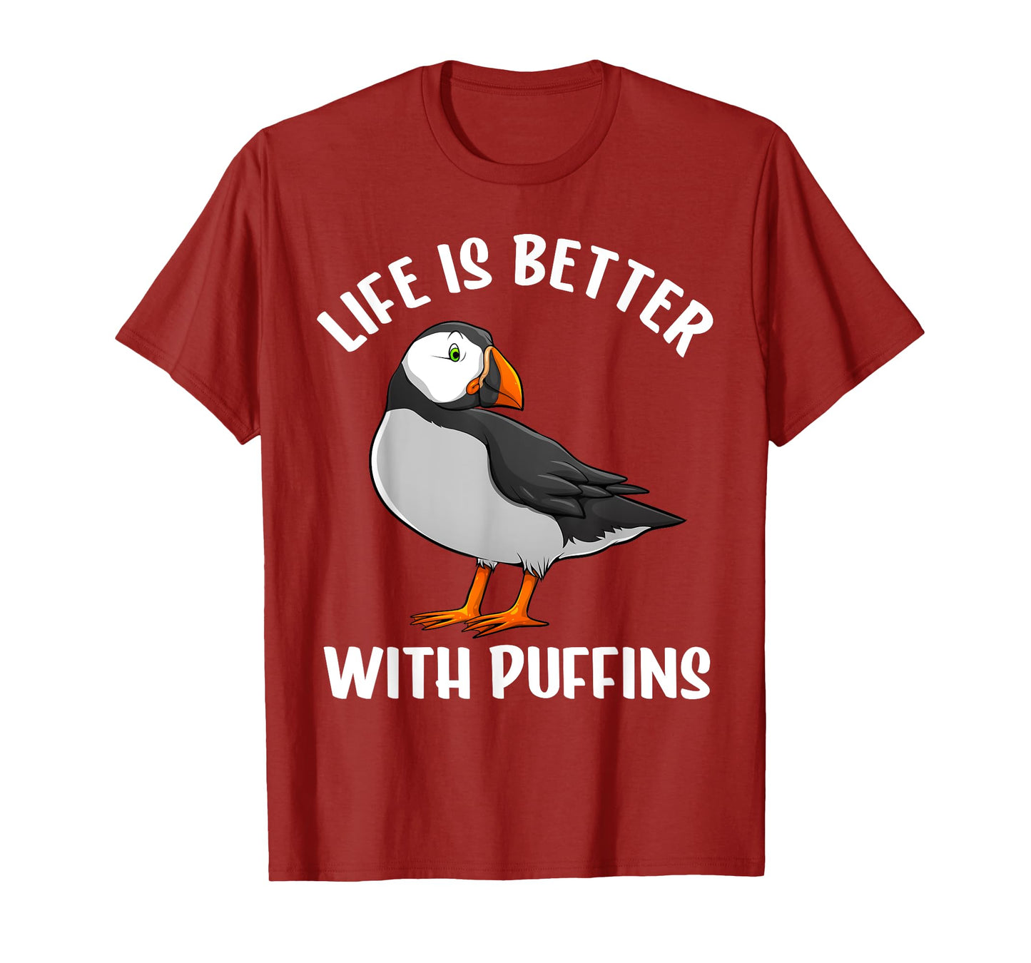 Funny Puffin Bird Design For Men Women Auks Seabird Lovers T-Shirt