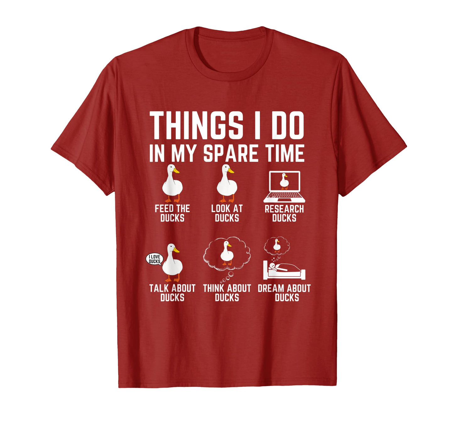 Things I Do In My Spare Time Ducks Lover Animal Birds Duck T-Shirt
