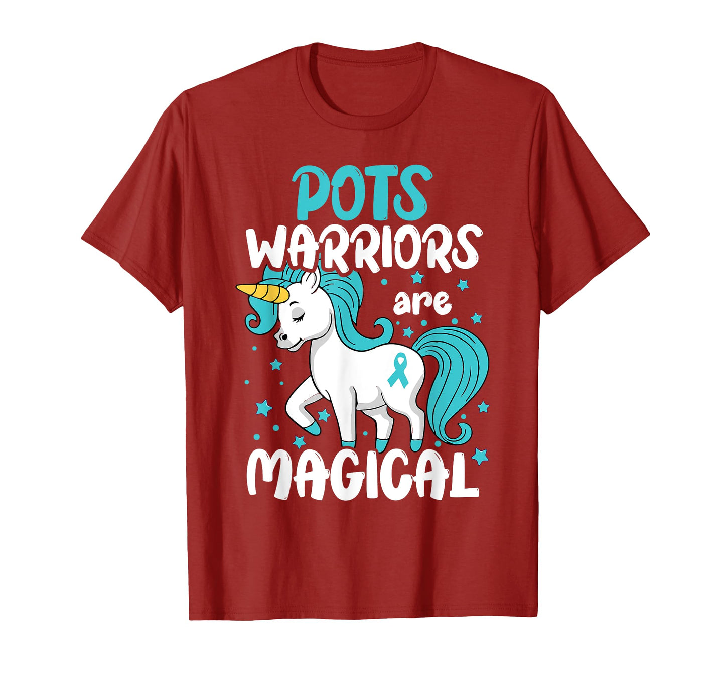 POTS Disorder Warrior Turquoise Pots Dysautonomia Awareness T-Shirt