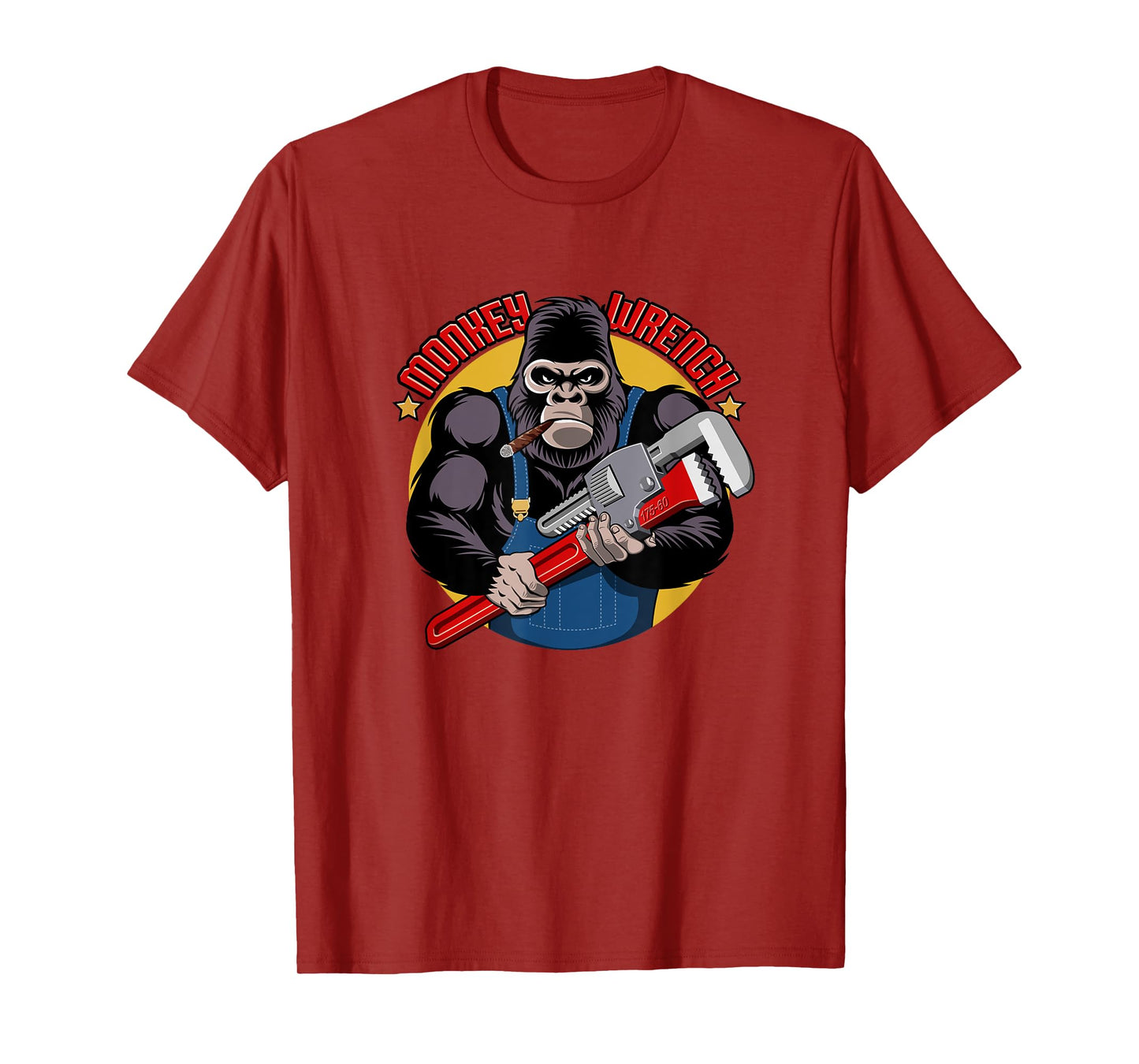 Monkey Wrench Mechanic Grease Monkey Car Repair Technician T-Shirt
