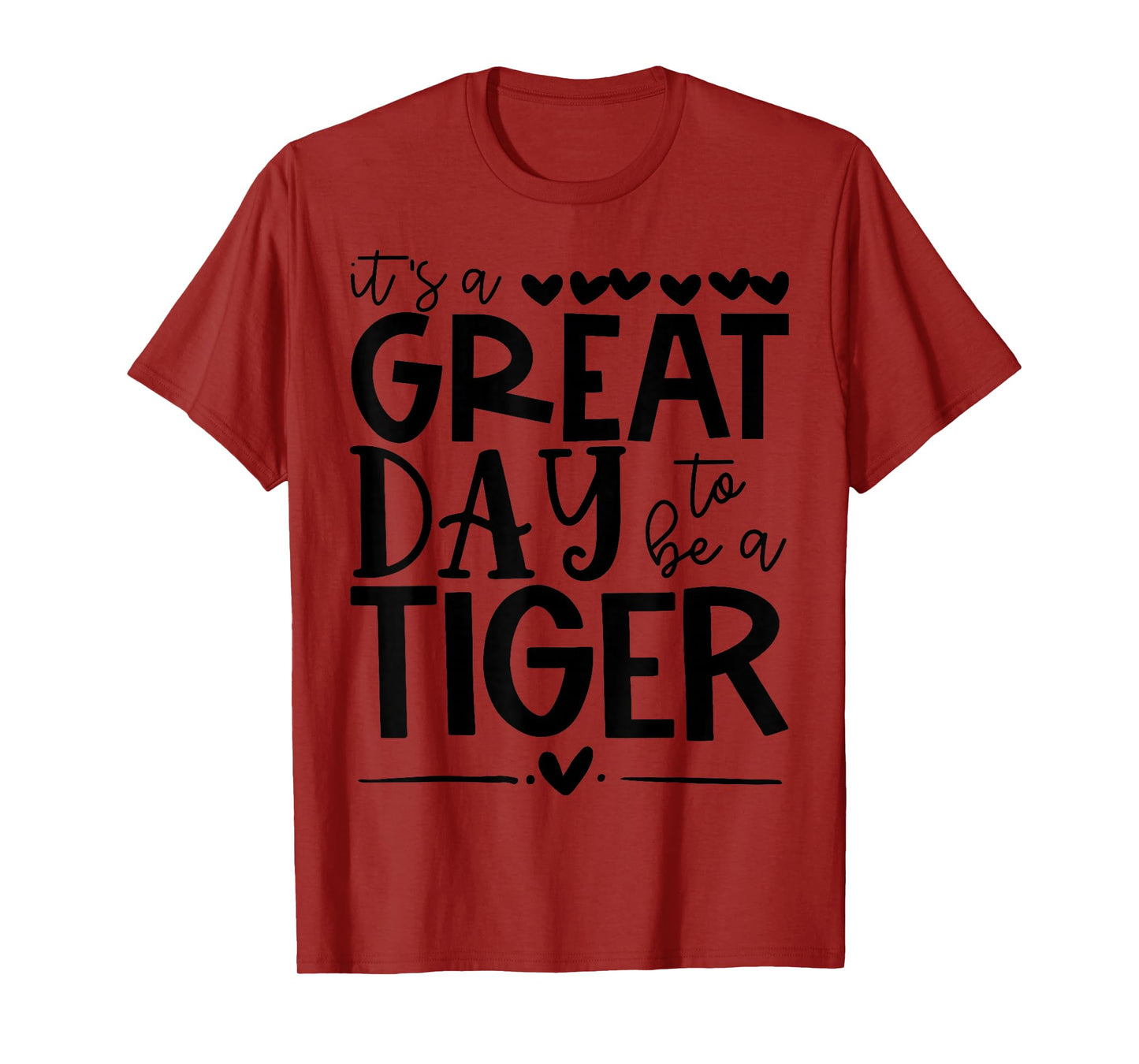 Tigers School Sports Fan Team Spirit Great Day T-Shirt