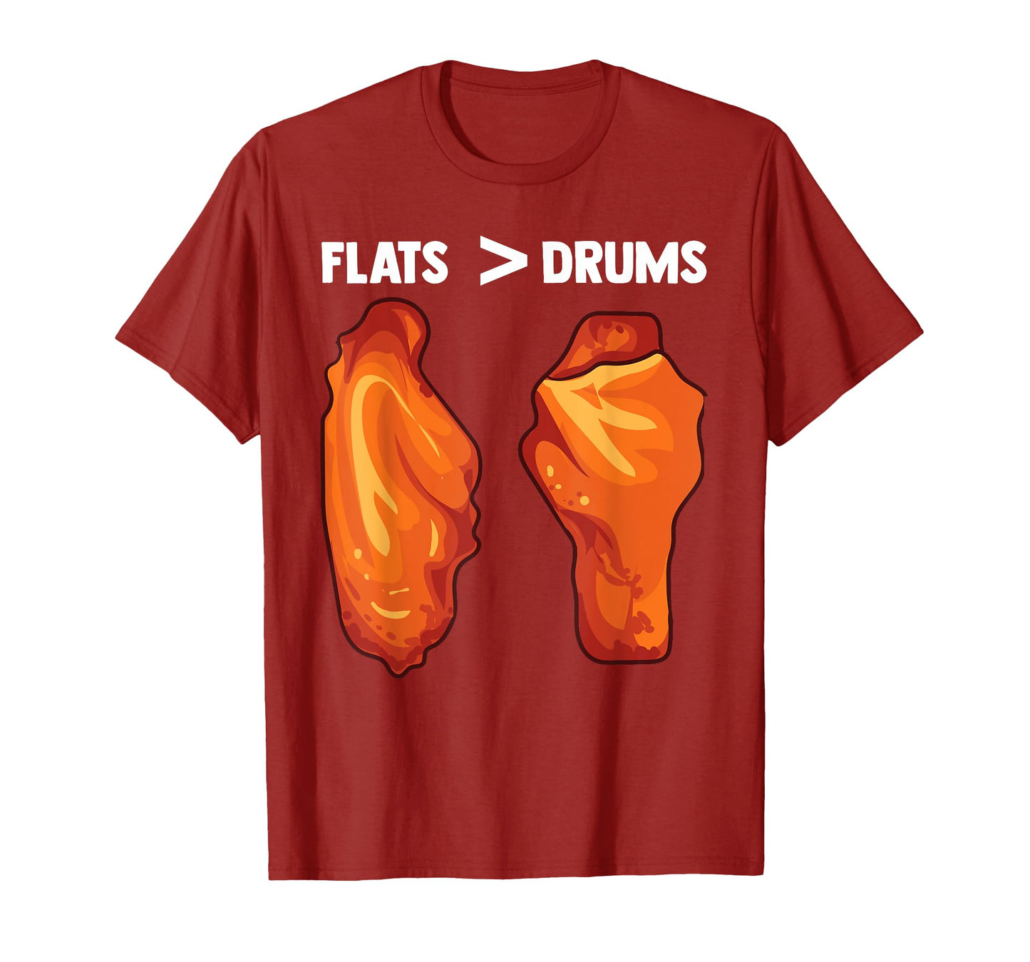 Chicken Wings Flats Funny Gift T-Shirt