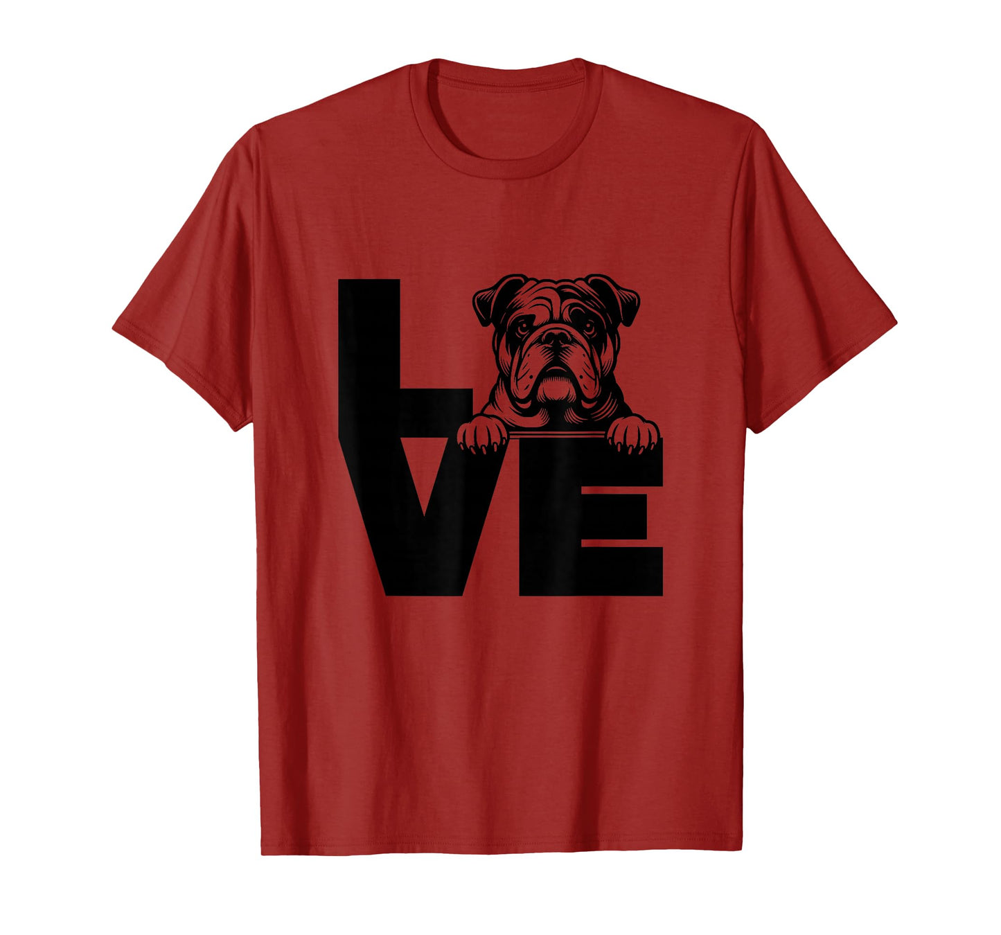 Love Bulldog Dog T-Shirt