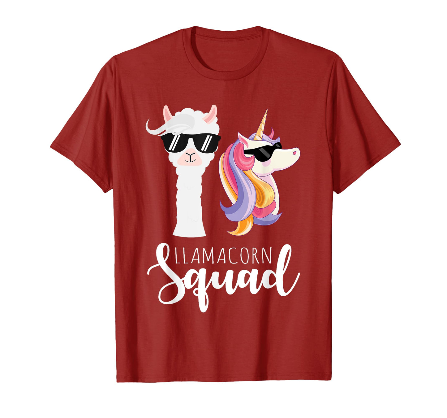 Llamacorn Squad Funny Unicorn Llama Squad Christmas T-Shirt