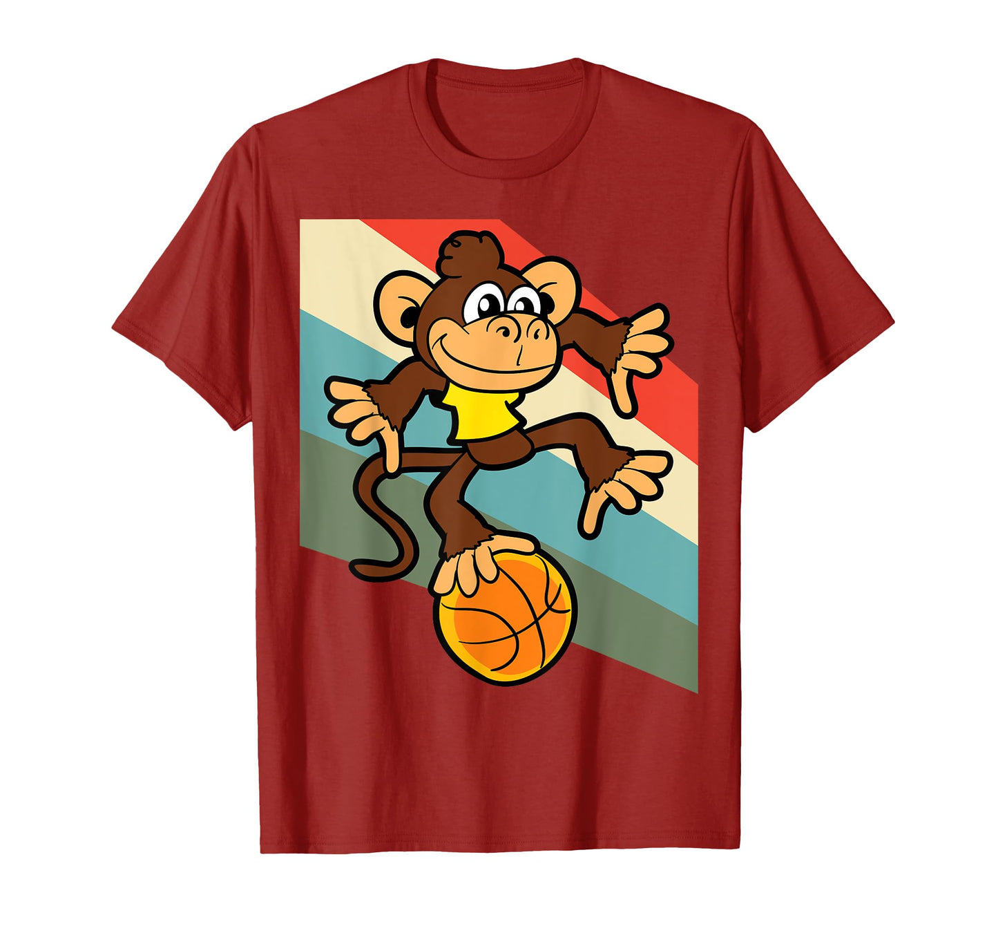 Monkey Basketball Player Animal Funny T-Shirt