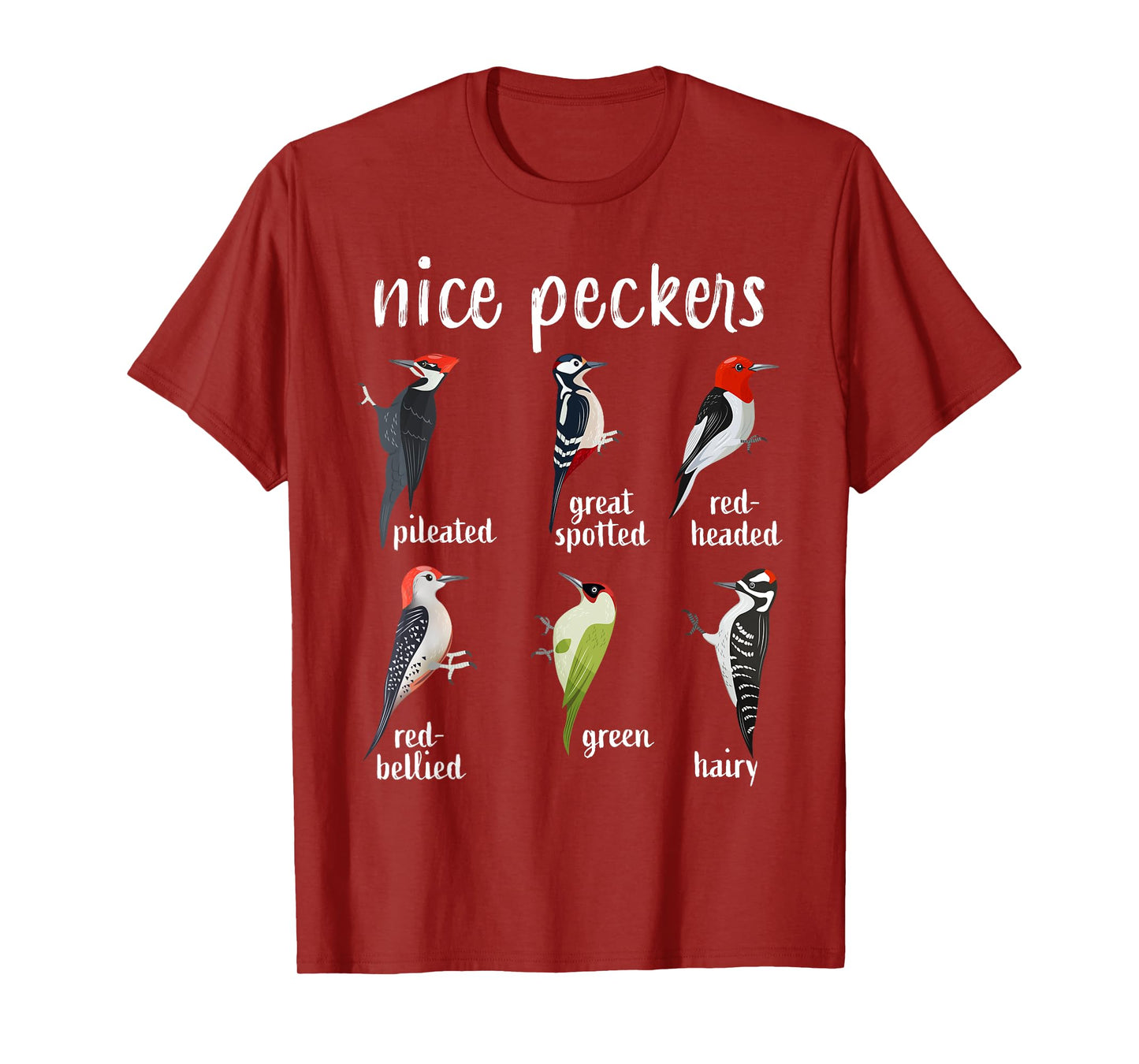 Nice Peckers Funny Birds Birdwatching Ornithology T-Shirt