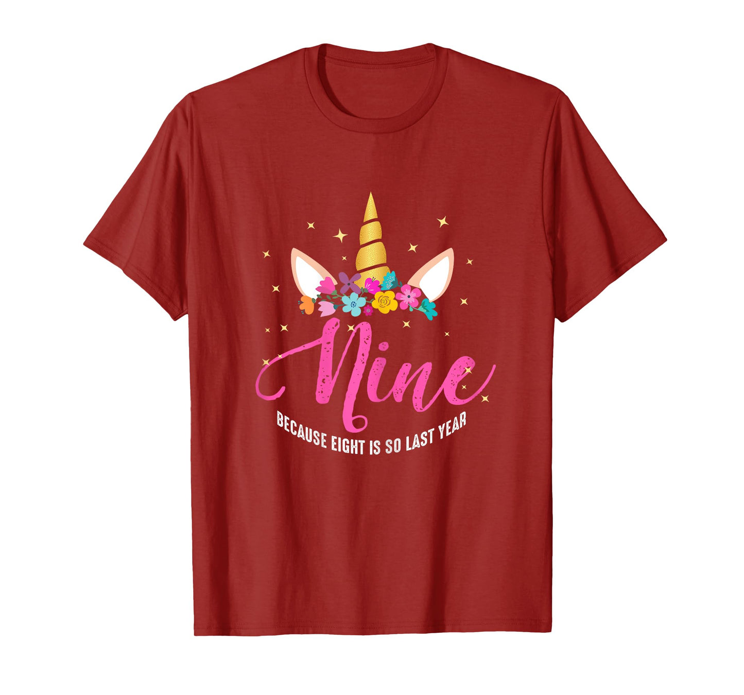 9 Years Old Birthday Girl Gifts Unicorn 9th Birthday T-Shirt