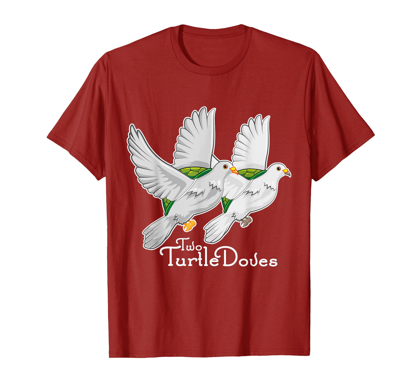 Two Turtle Doves 12 Days Christmas Song Funny Gift T Shirt T-Shirt