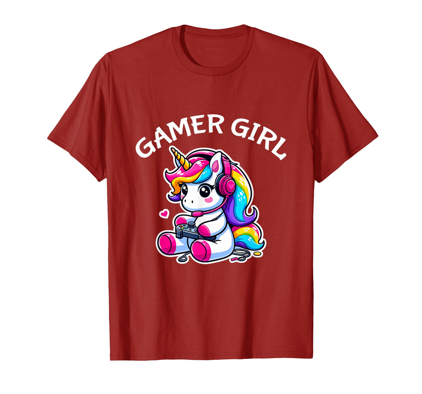 Cute Video Game Gaming Unicorn Gamer Girl T-Shirt