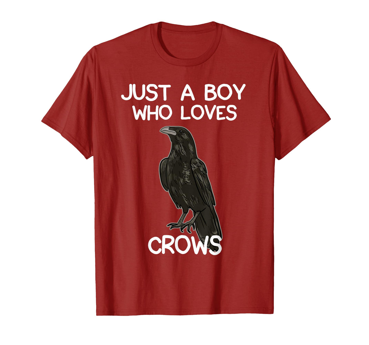 Just A Boy Who Loves Crows for Men Crow and Raven Lovers T-Shirt