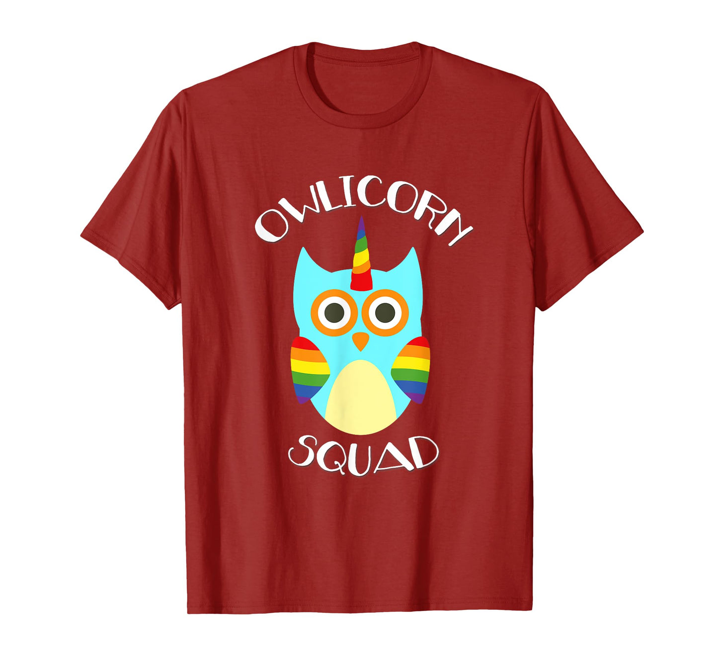 Owlicorn Owl Unicorn Mash Up Squad Shirt T-Shirt