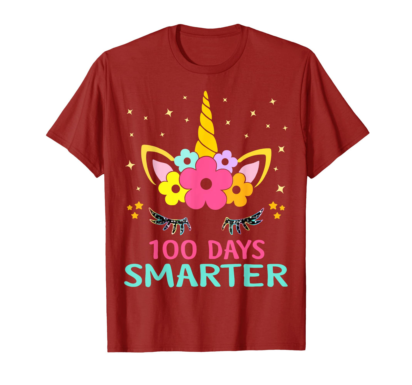 100 Days of School Unicorn Girls Teacher 100th Day of School T-Shirt