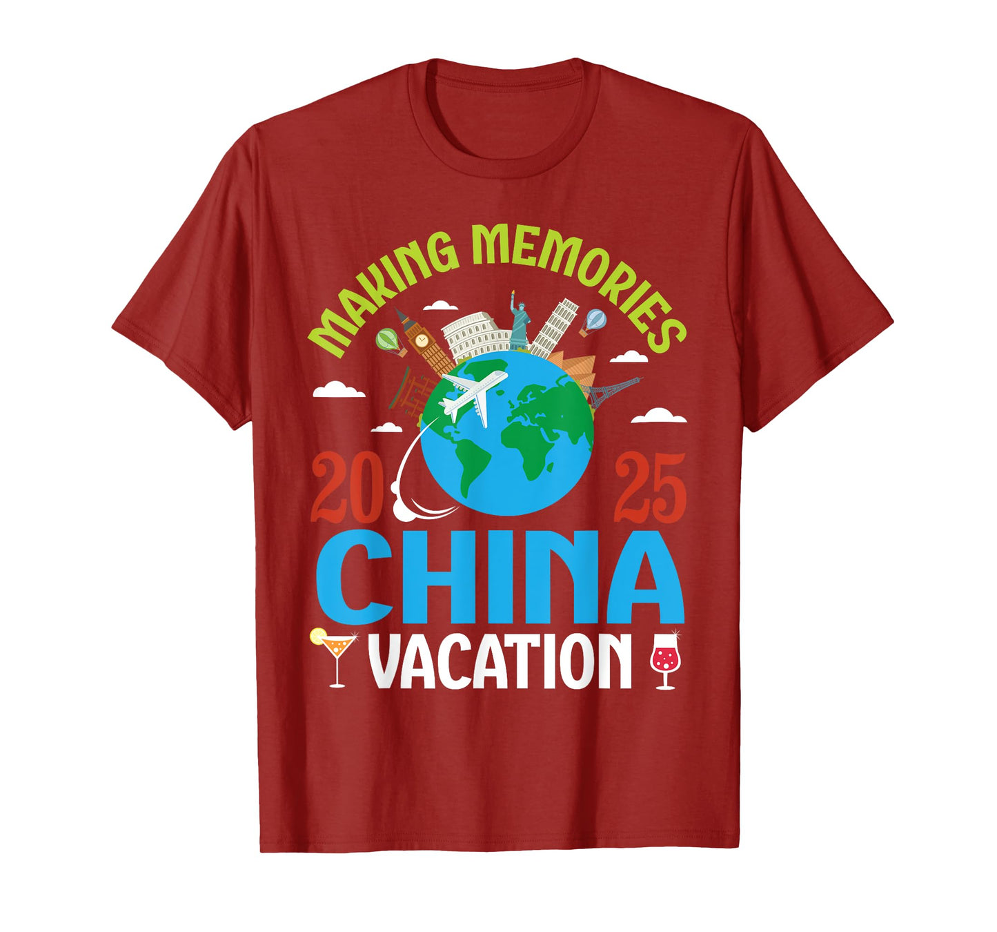Making Memories in China Vacation 2025 Travel Couple Family T-Shirt