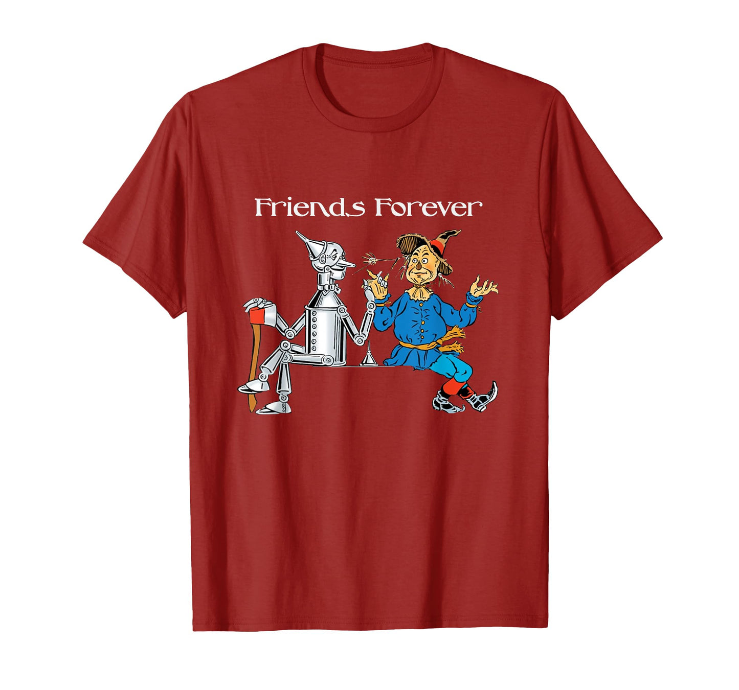 Fun T-shirt Tee shirt Friends Forever Wizard of Oz Scarecrow T-Shirt