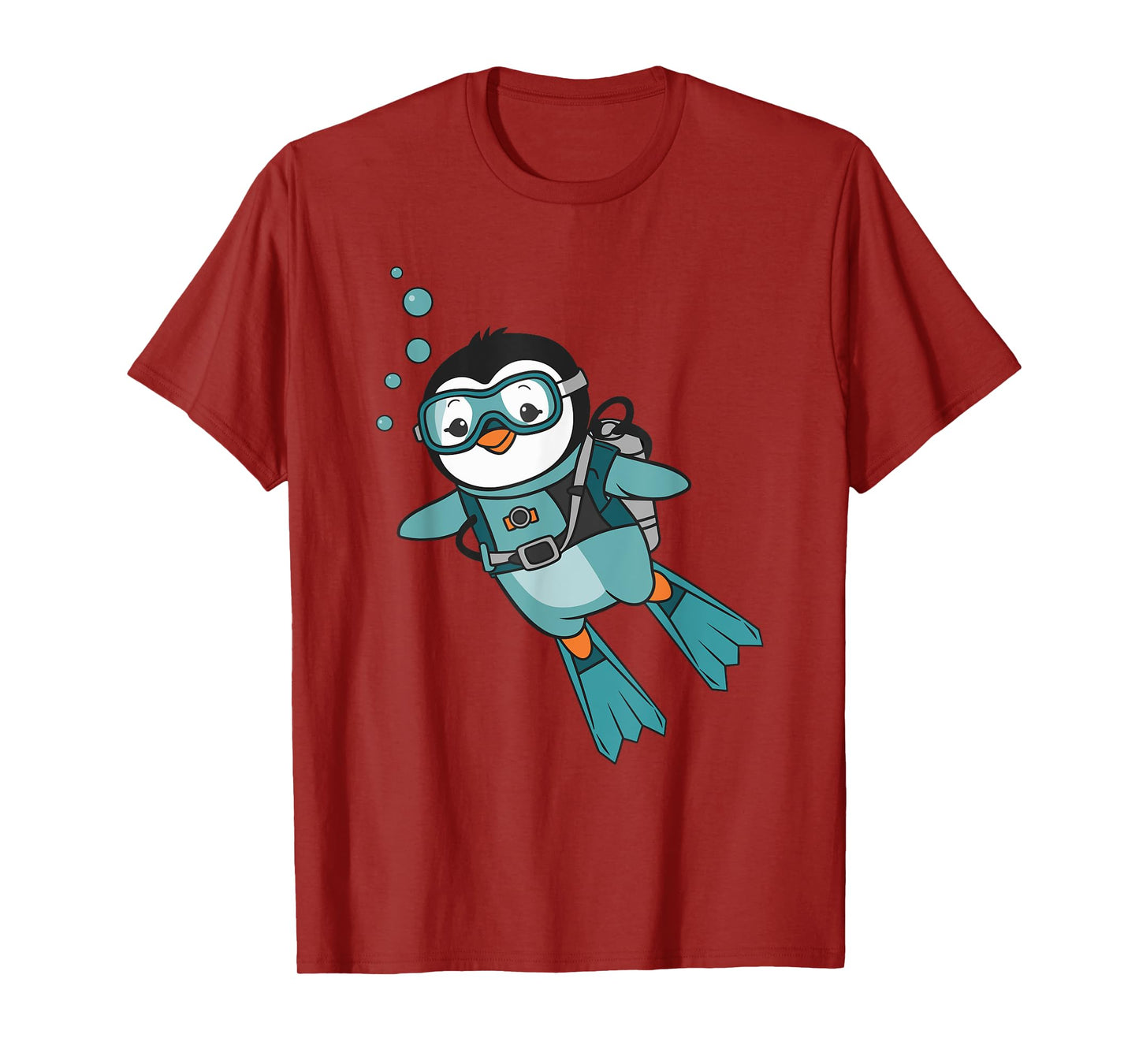 Cute Scuba Diving Penguin T-Shirt