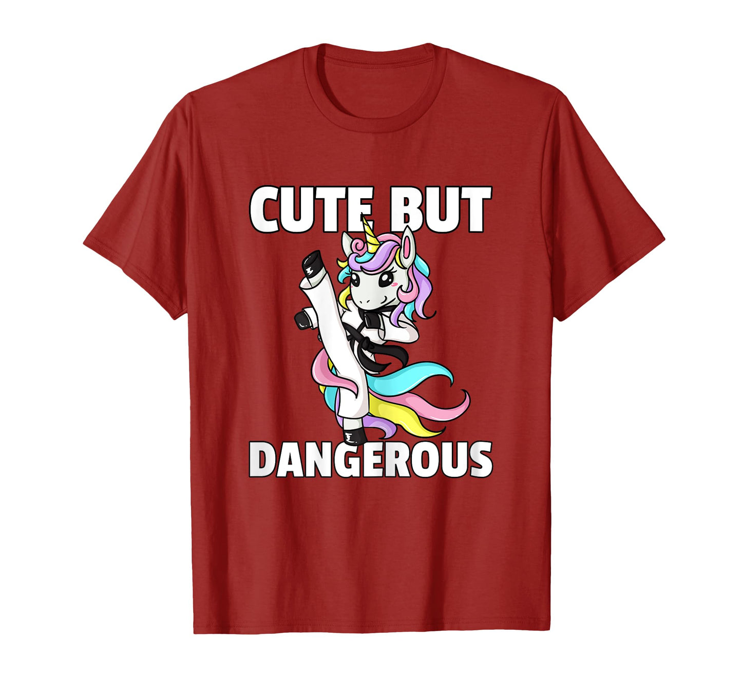 Unicorn Karate Gift Girl Taekwondo Jiu Jitsu MMA BJJ T-Shirt