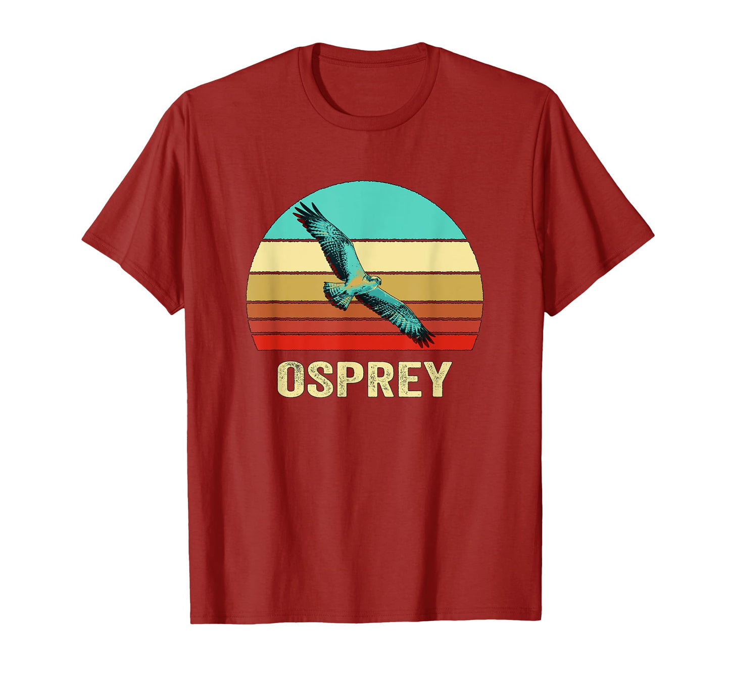 Vintage Retro Style Sunset Osprey T-Shirt