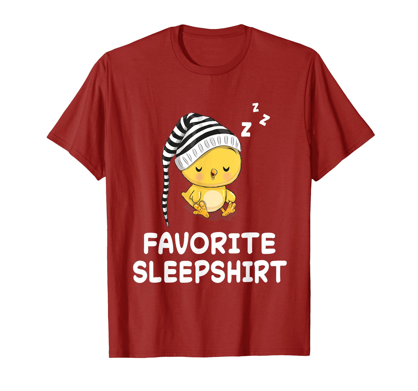 Chick Chicken Nap Sleeping Sleep Pajama Nightgown T-Shirt