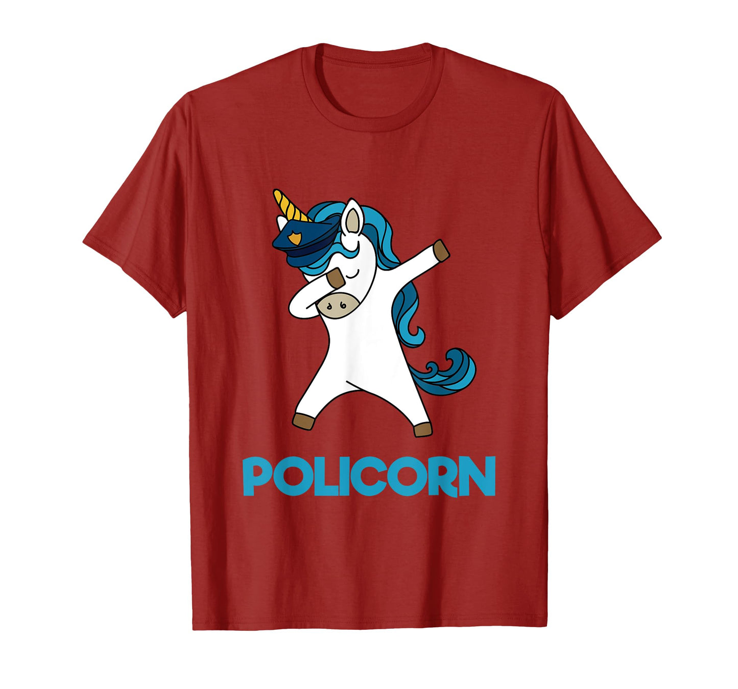 Policorn Police Officer Unicorn Funny Policeman Pun T Shirt