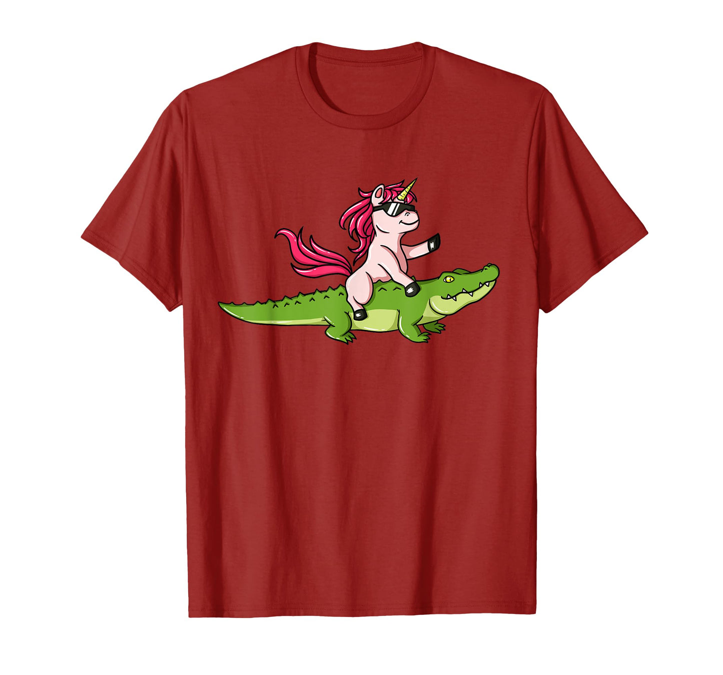 Alligator Unicorn Crocodile Gator Reptile Men Boys T-Shirt
