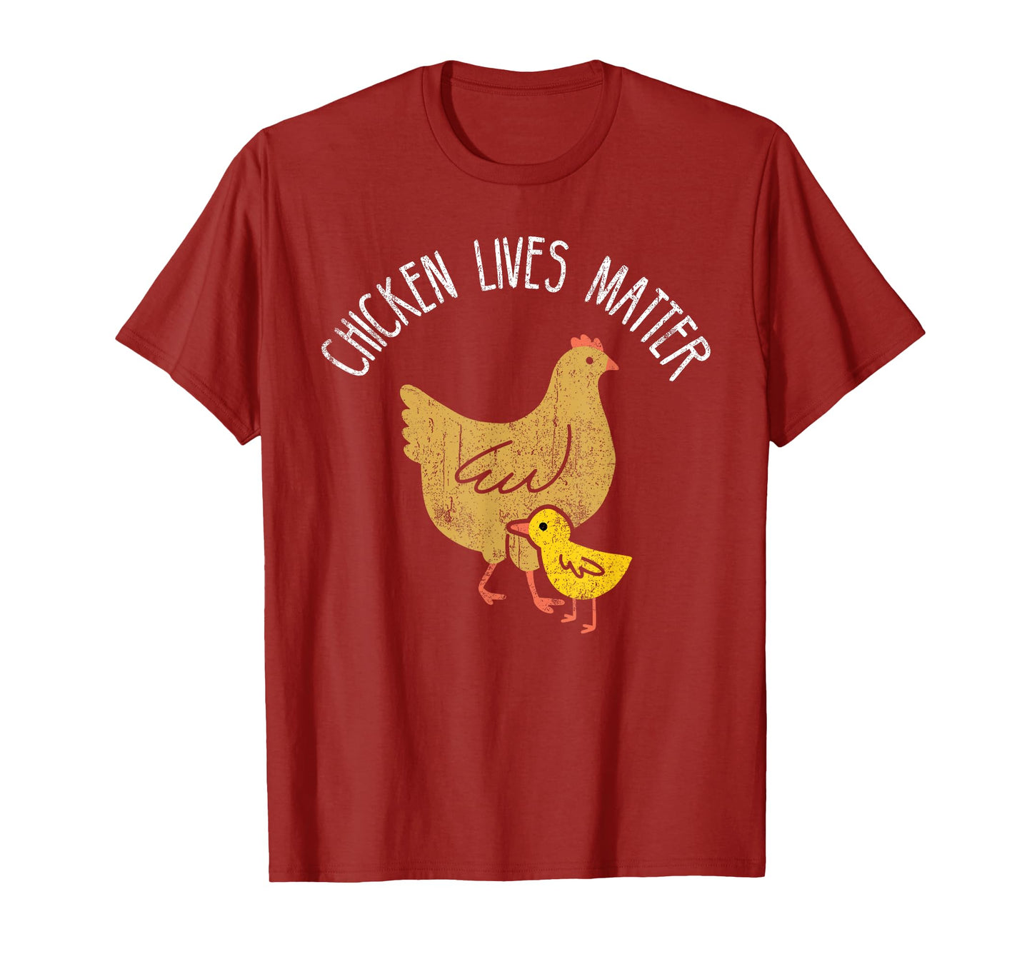 Chicken lives matter cute chicken mom with baby vintage look T-Shirt