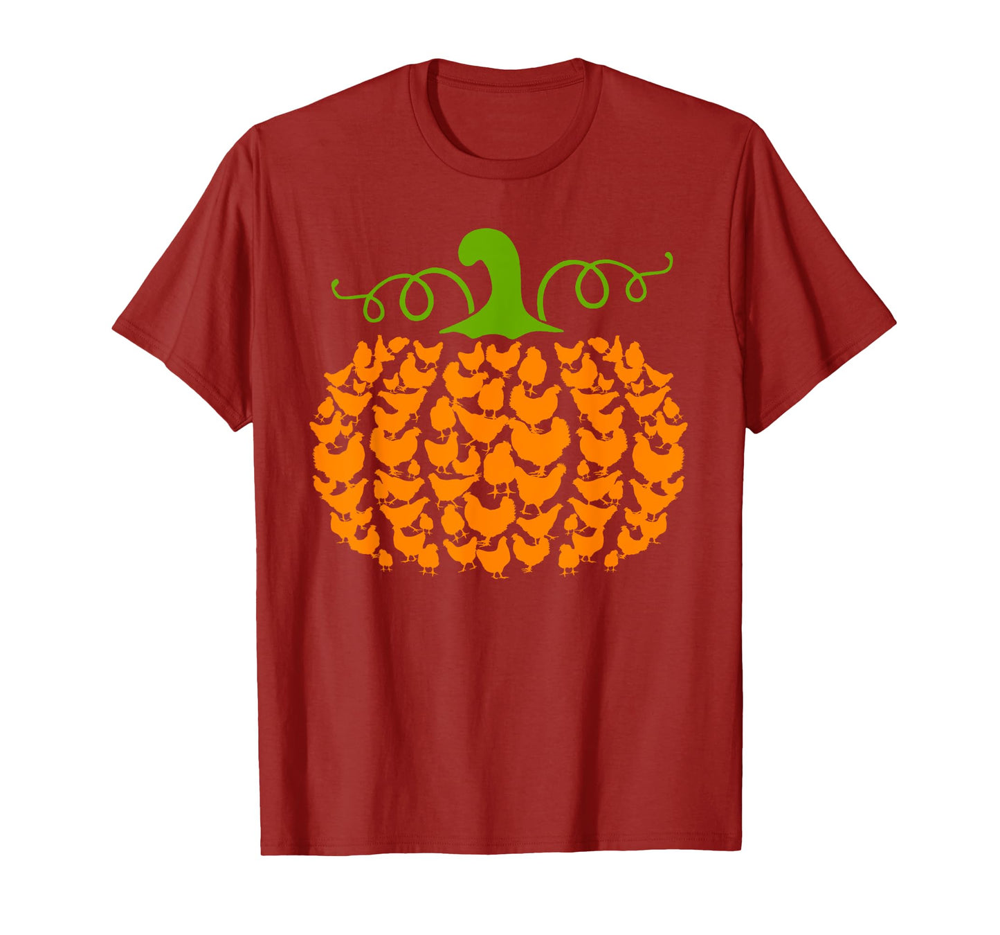 Pumpkin Chickens Lover Halloween Costume Girls Women T-Shirt