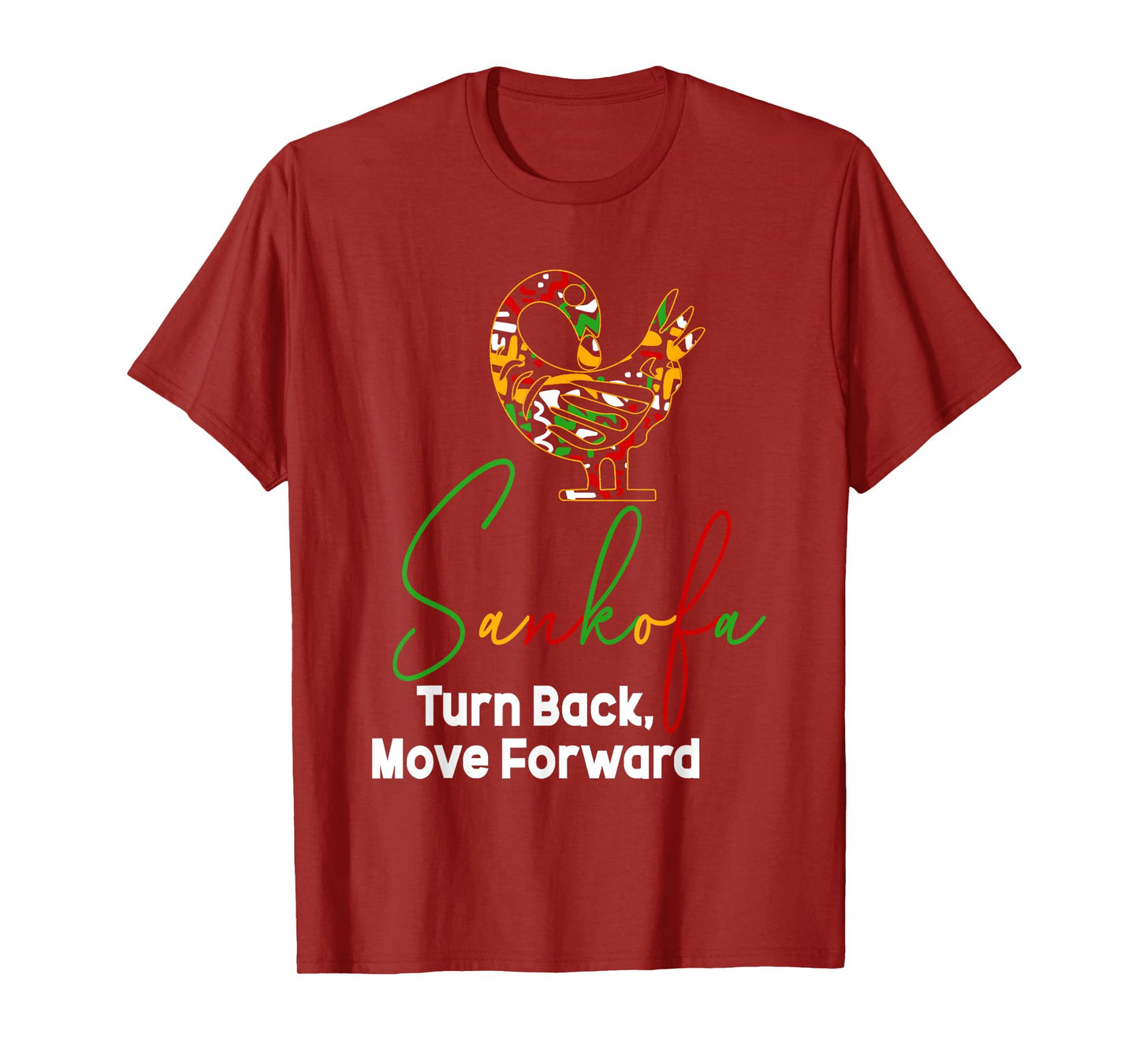 African Routes Sankofa Adinkra Black History Art T-Shirt