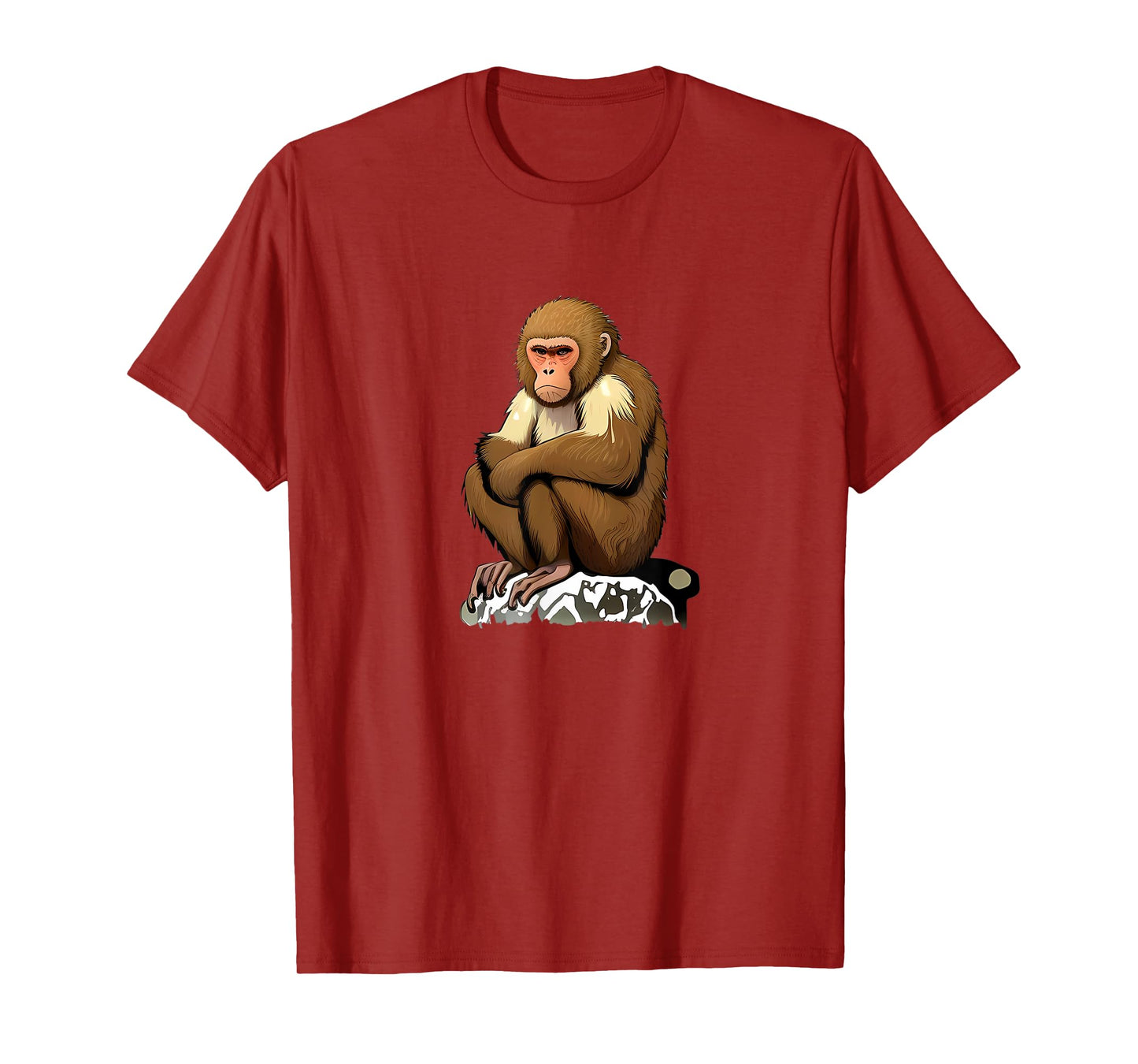 Funny japanese Monkey for Snow Lovers T-Shirt