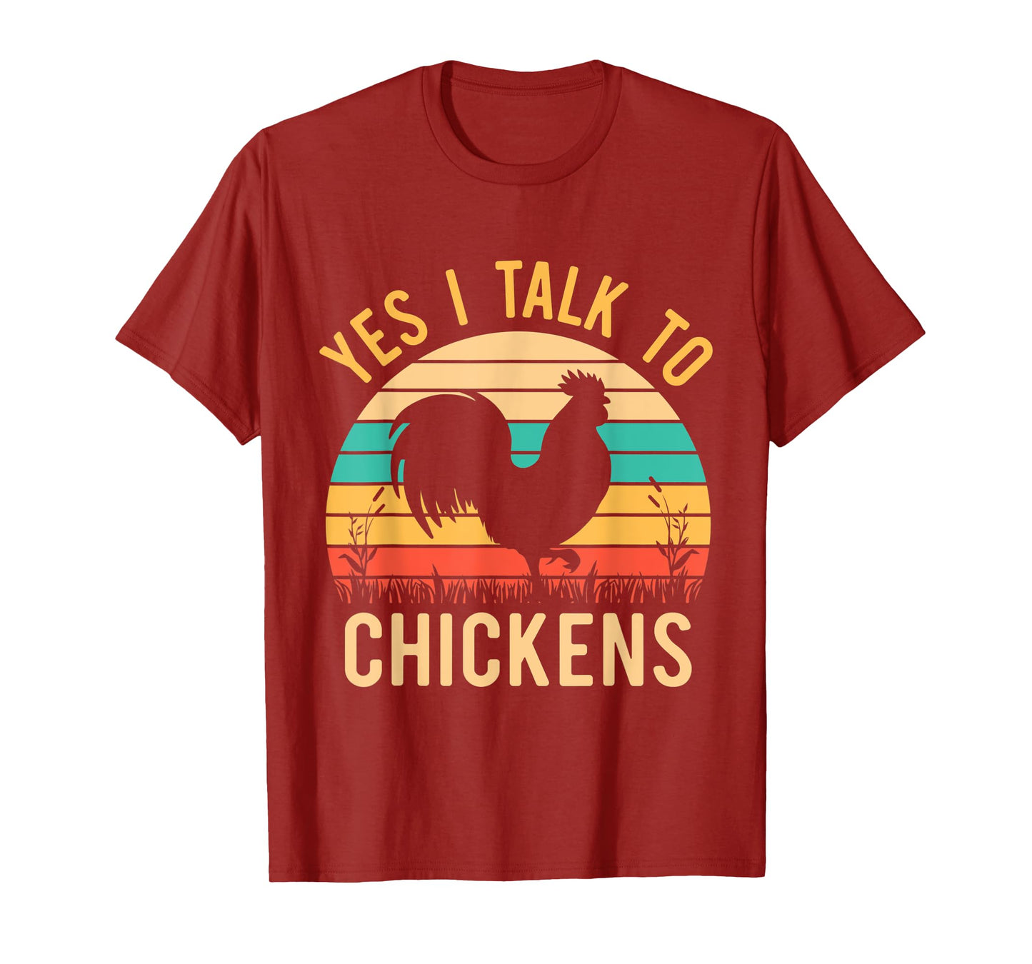 Yes I Talk To Chickens - Funny Chicken Lover Farming T-Shirt