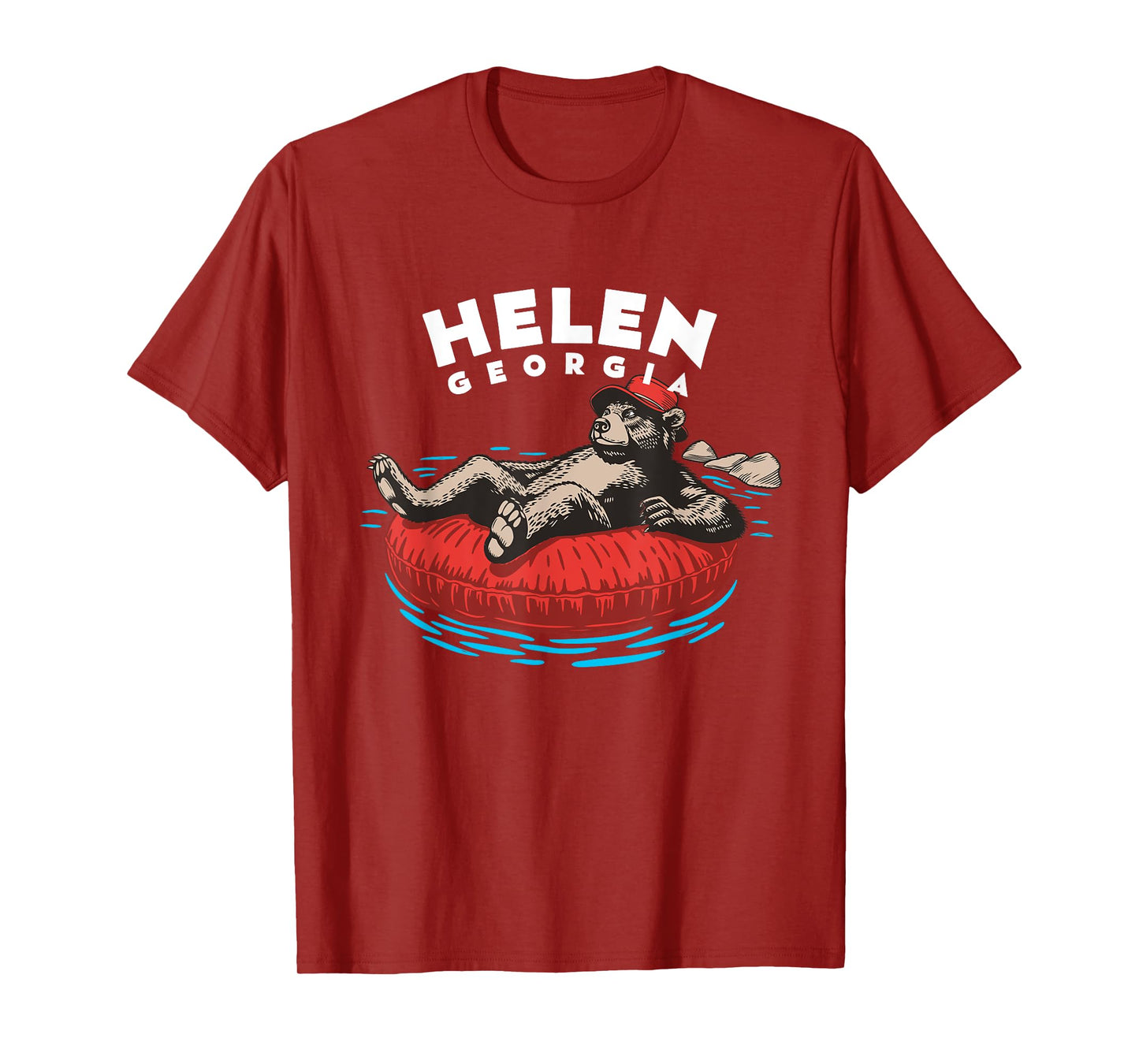 Helen Georgia Chattahoochee River Tubing Bear GA Vacation T-Shirt