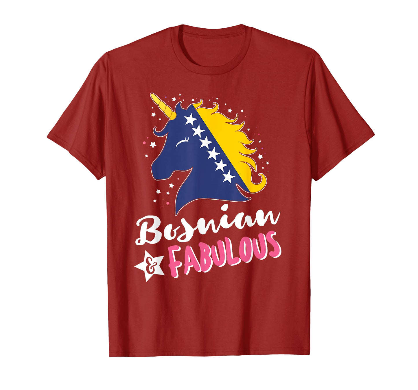 Bosnian Unicorn Bosnia and Herzegovina Flag T-Shirt