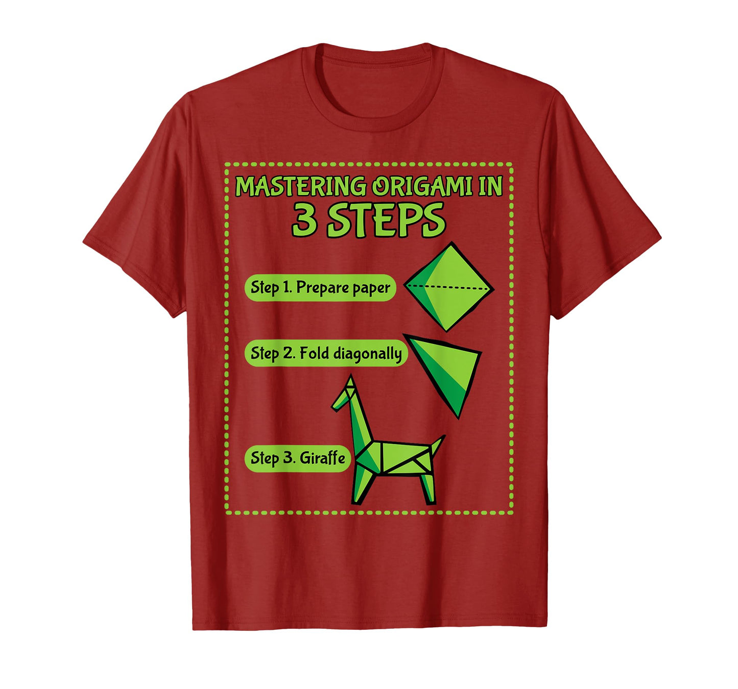 Mastering Origami in 3 Steps Paper Origami Gift T-Shirt