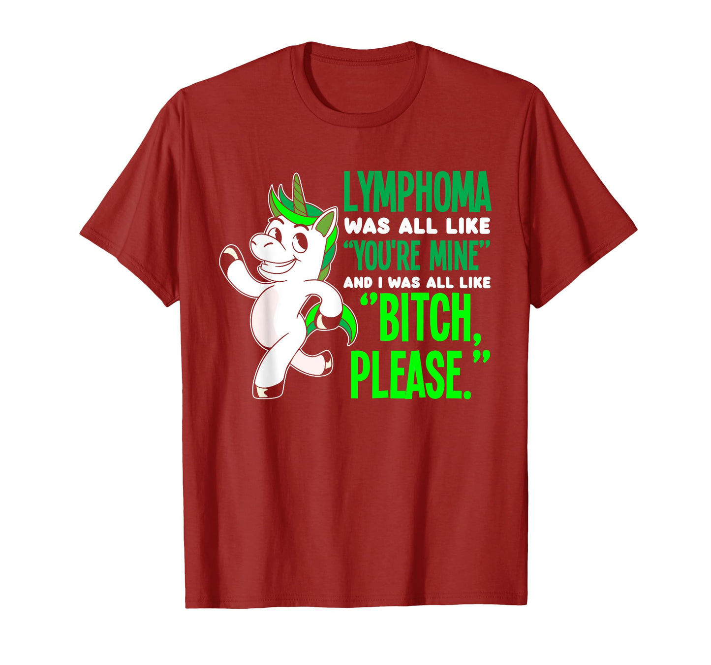 Unicorn Cancer Survivor Non-Hodgkin Lymphoma Awareness T-Shirt