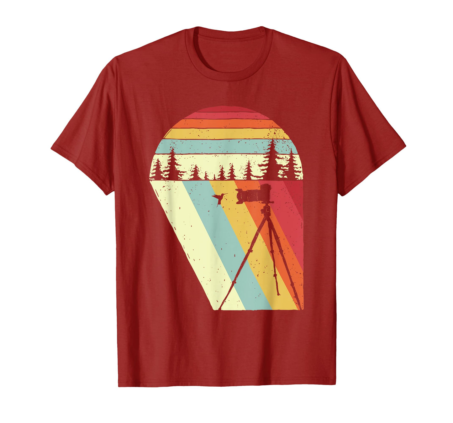 Vintage Retro Bird Photographer Wildlife Camera T-Shirt