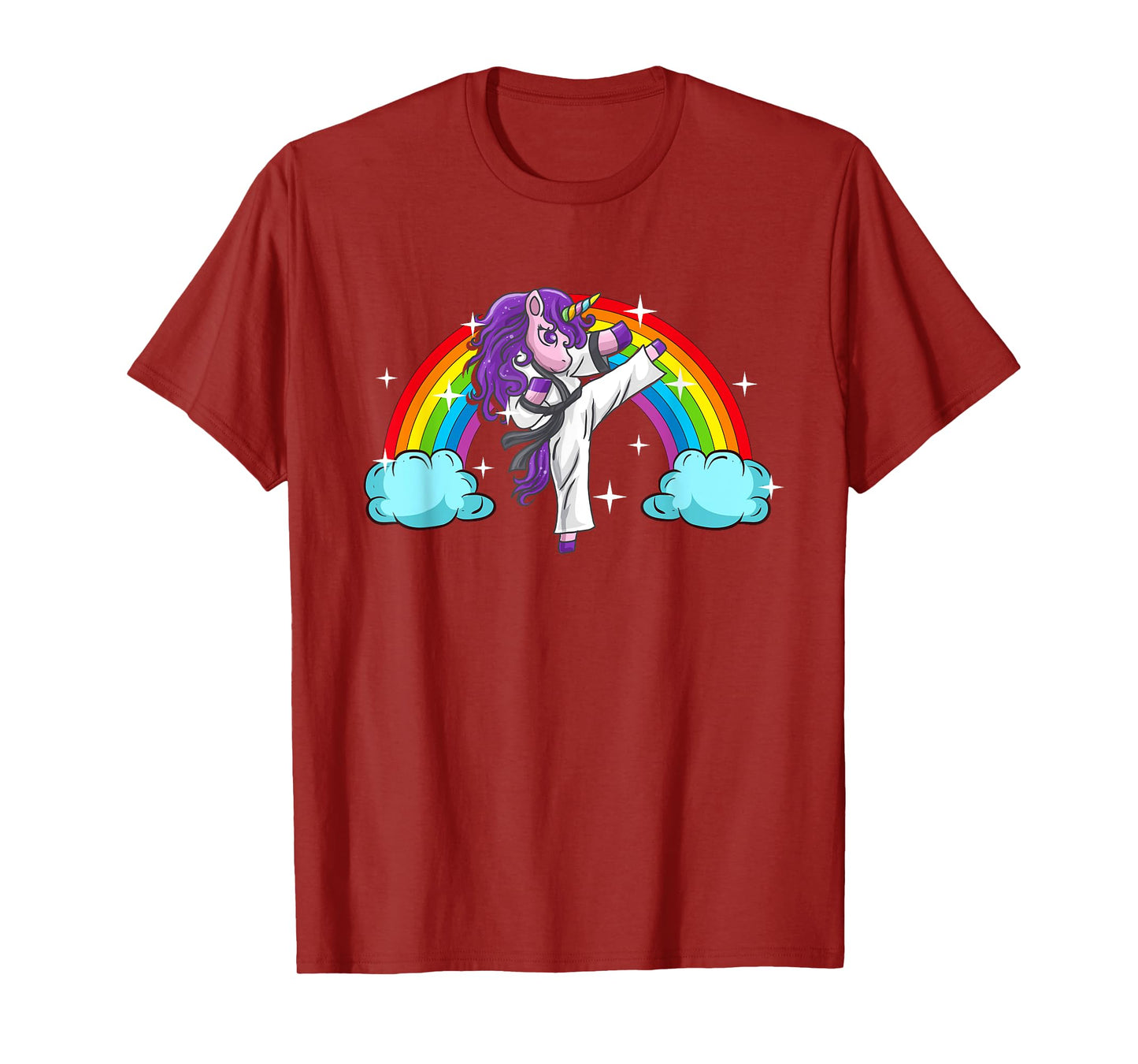 Unicorn Kung Fu Karate Marital Arts Jiu Jutsu Magical Girls T-Shirt