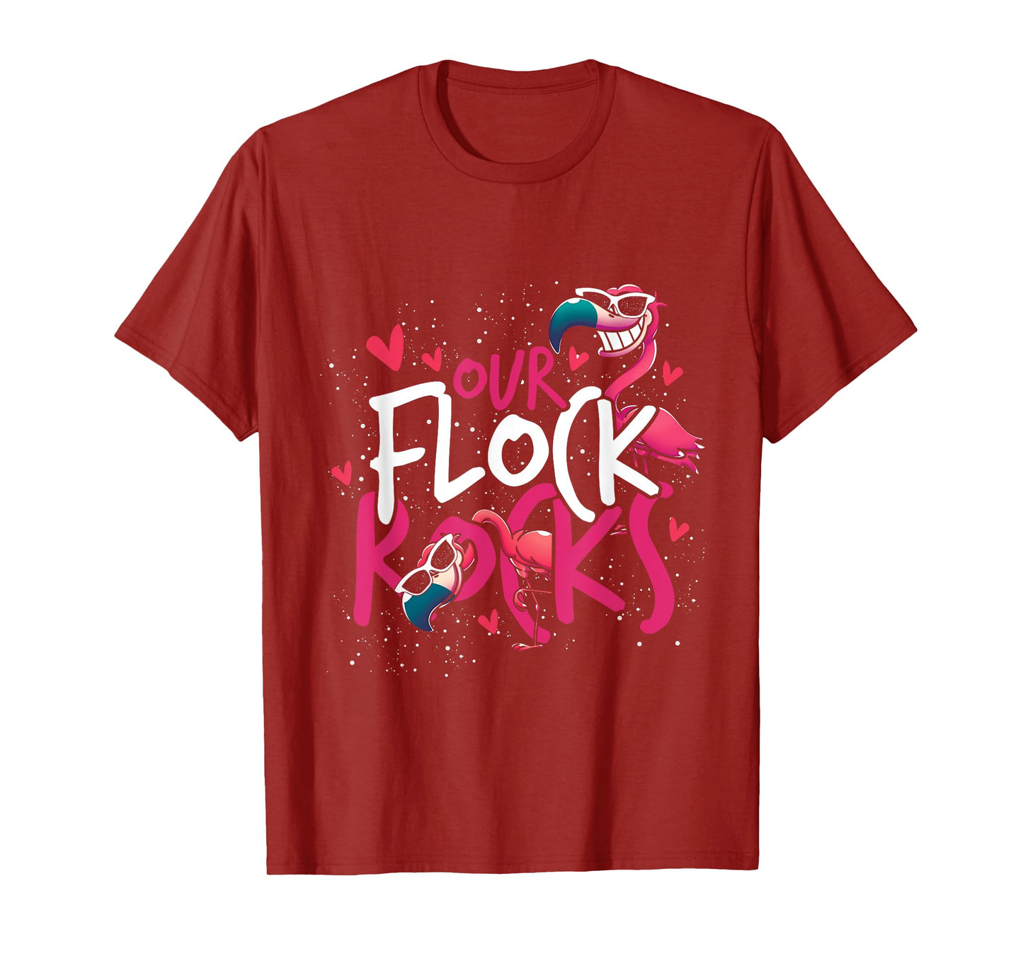 Our Flock Rocks Flamingo T-Shirt