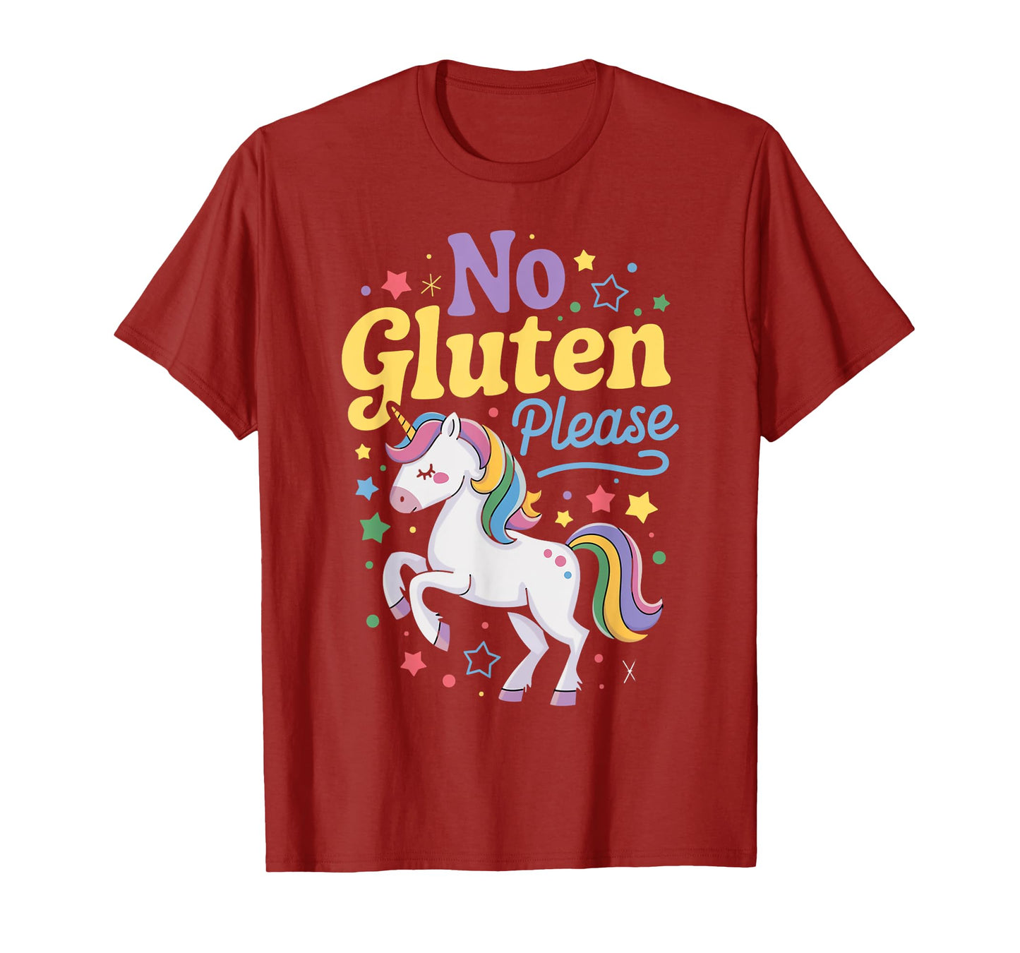 No Gluten Please Wheat Allergy Celiac Disease Gluten Free T-Shirt