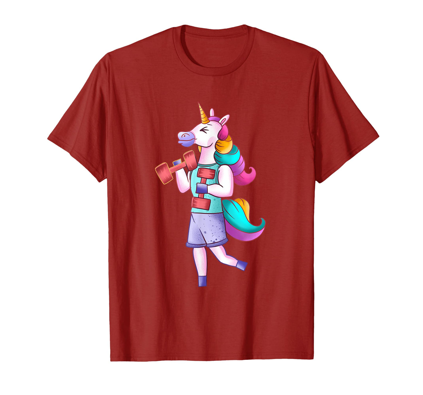 Funny Unicorn Gym Athlete Working Out Unicorn Gym Lover T-Shirt