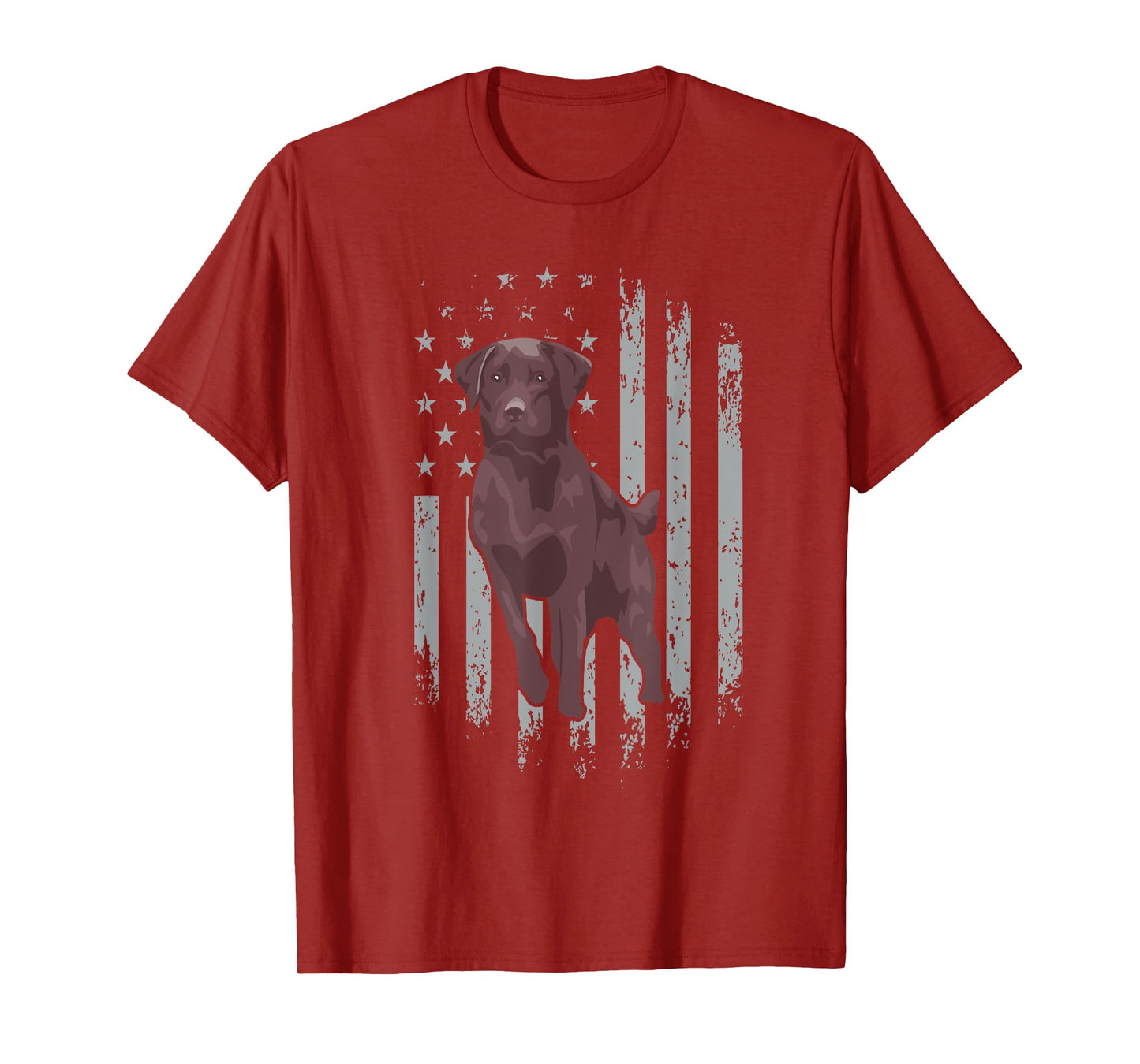 Chocolate Lab American Flag Brown Labrador Retriever Owner T-Shirt